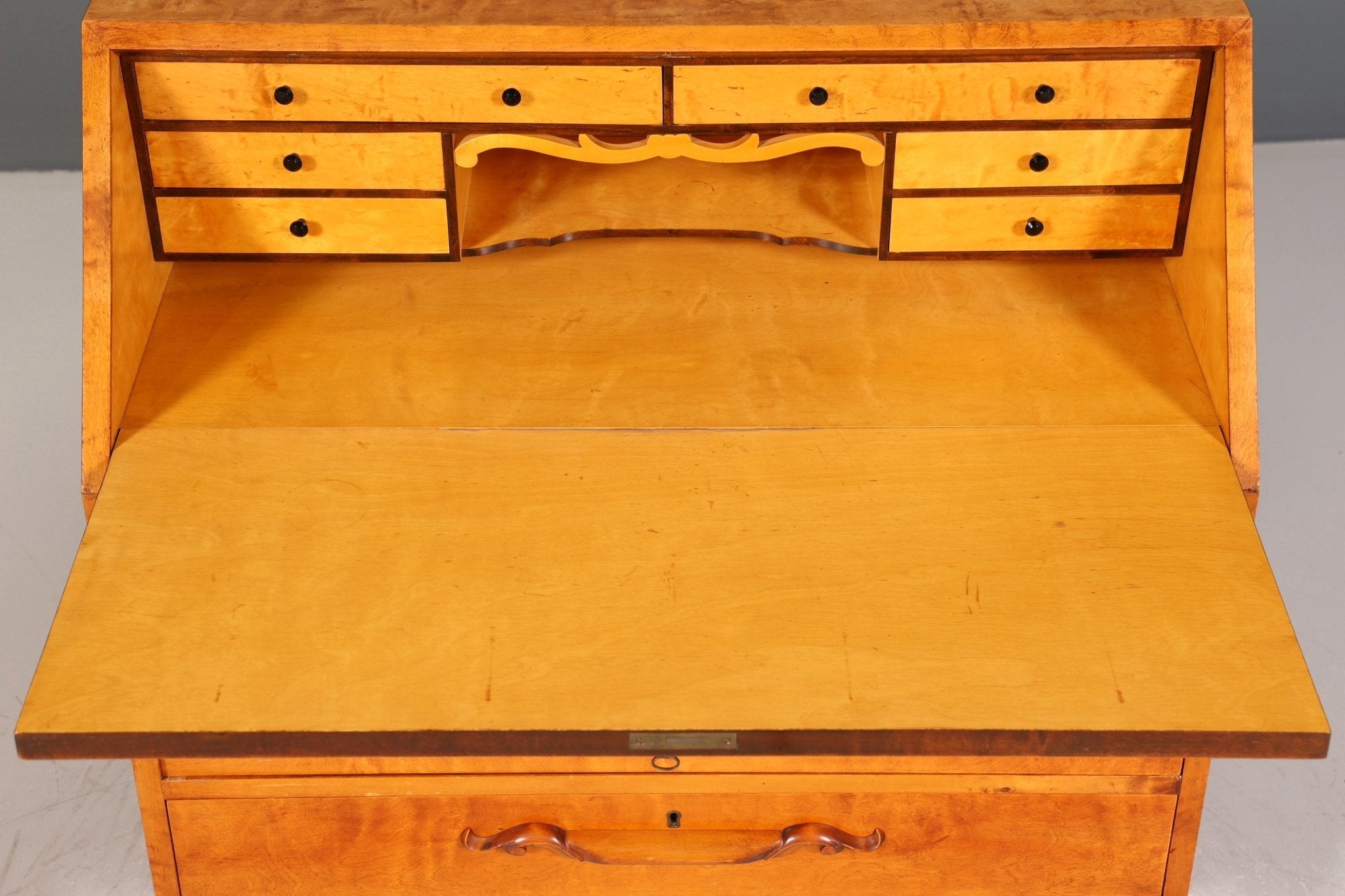 Edler Sekretär um 1930 Büro Kommode echt Holz Sekretär Schreibtisch Kommode