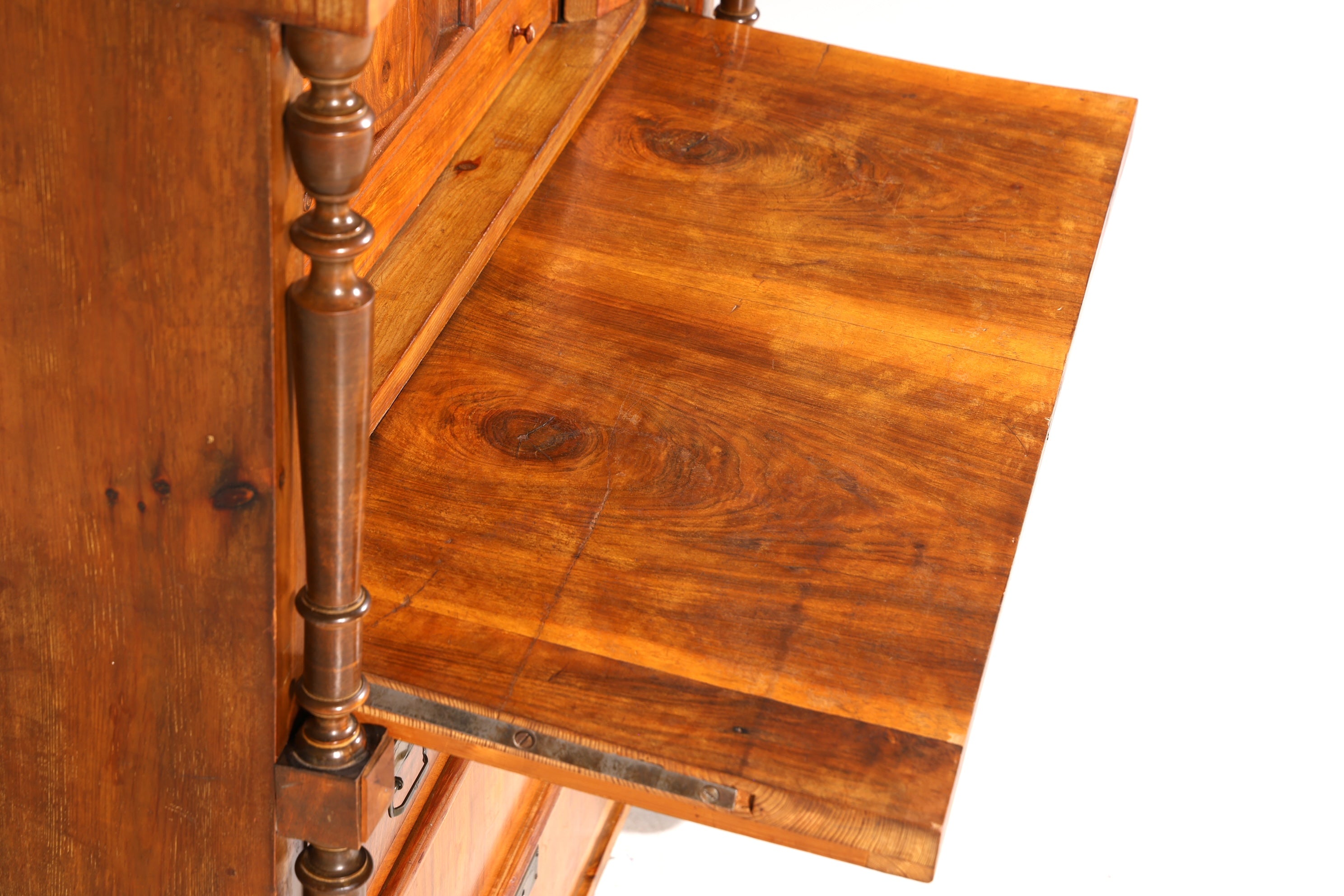 Beautiful Art Nouveau Secretary Walnut Gründerzeit Vertiko Antique Chest of Drawers around 1900