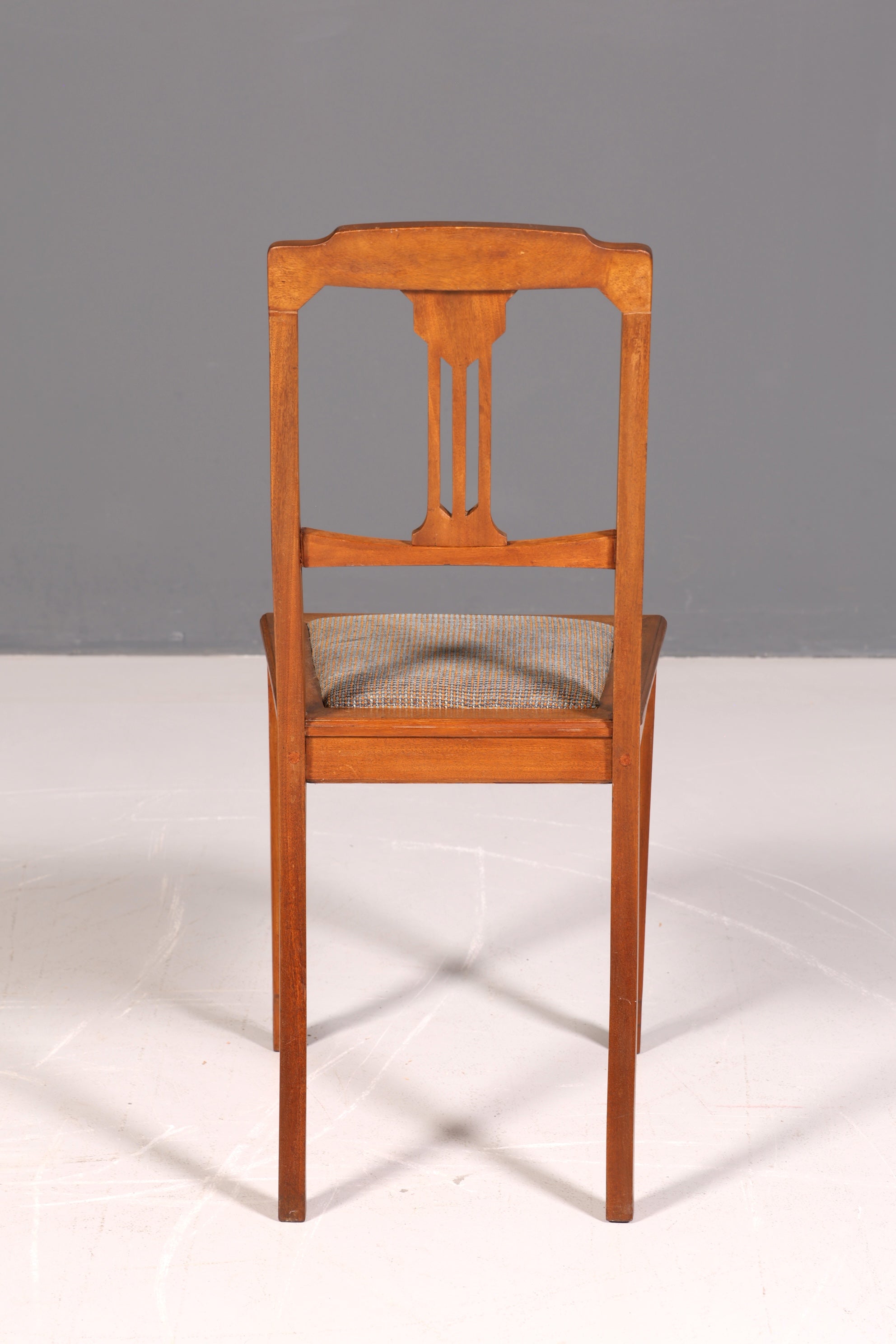 Wunderschöner Jugendstil Stuhl Sekretär Stuhl Antik Eiche Küchenstuhl um 1900 Esszimmerstuhl