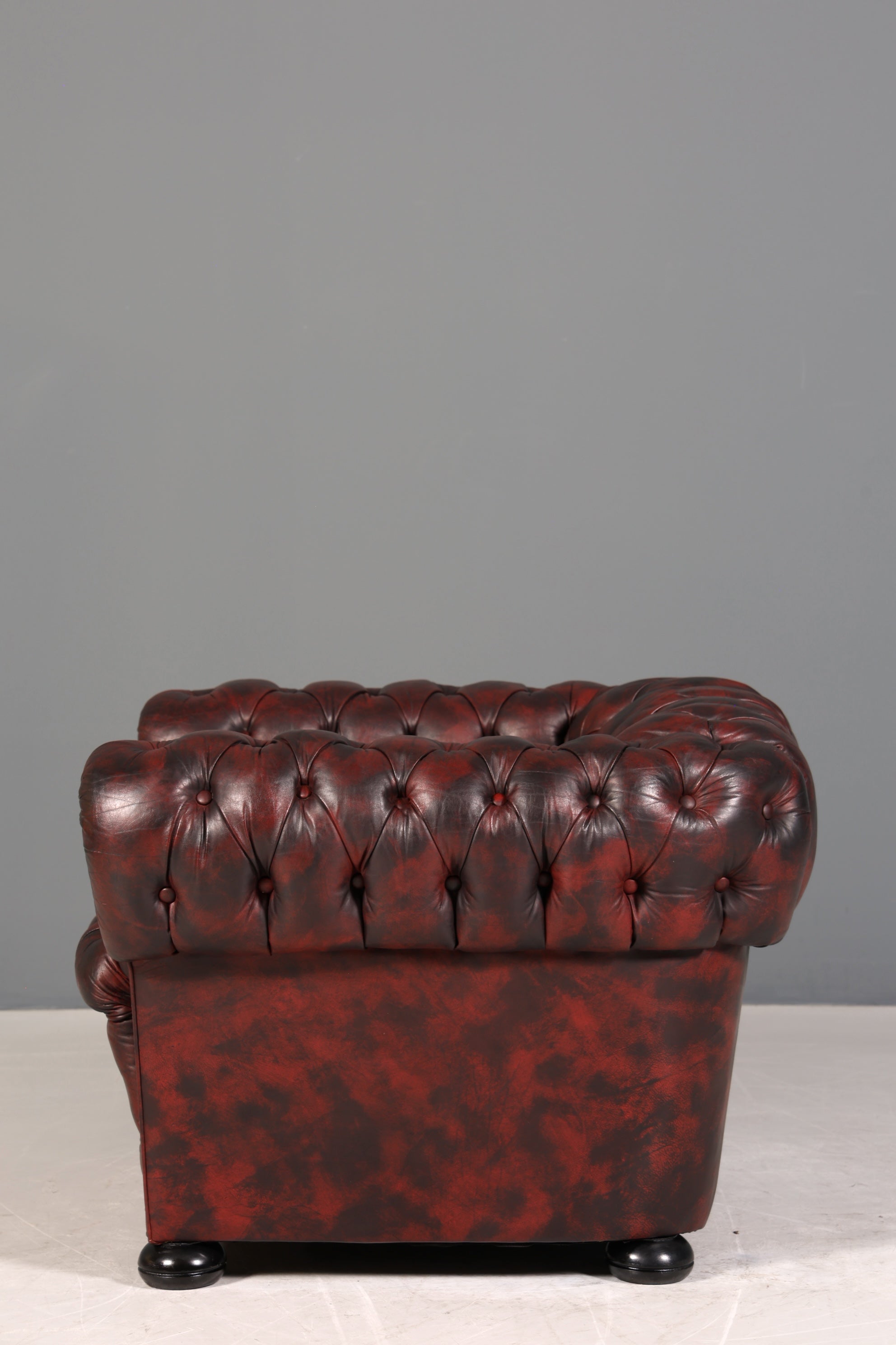 Wunderschöner Original Chesterfield Sessel Englisch Leder Armlehnsessel Herrensessel 1 von 2