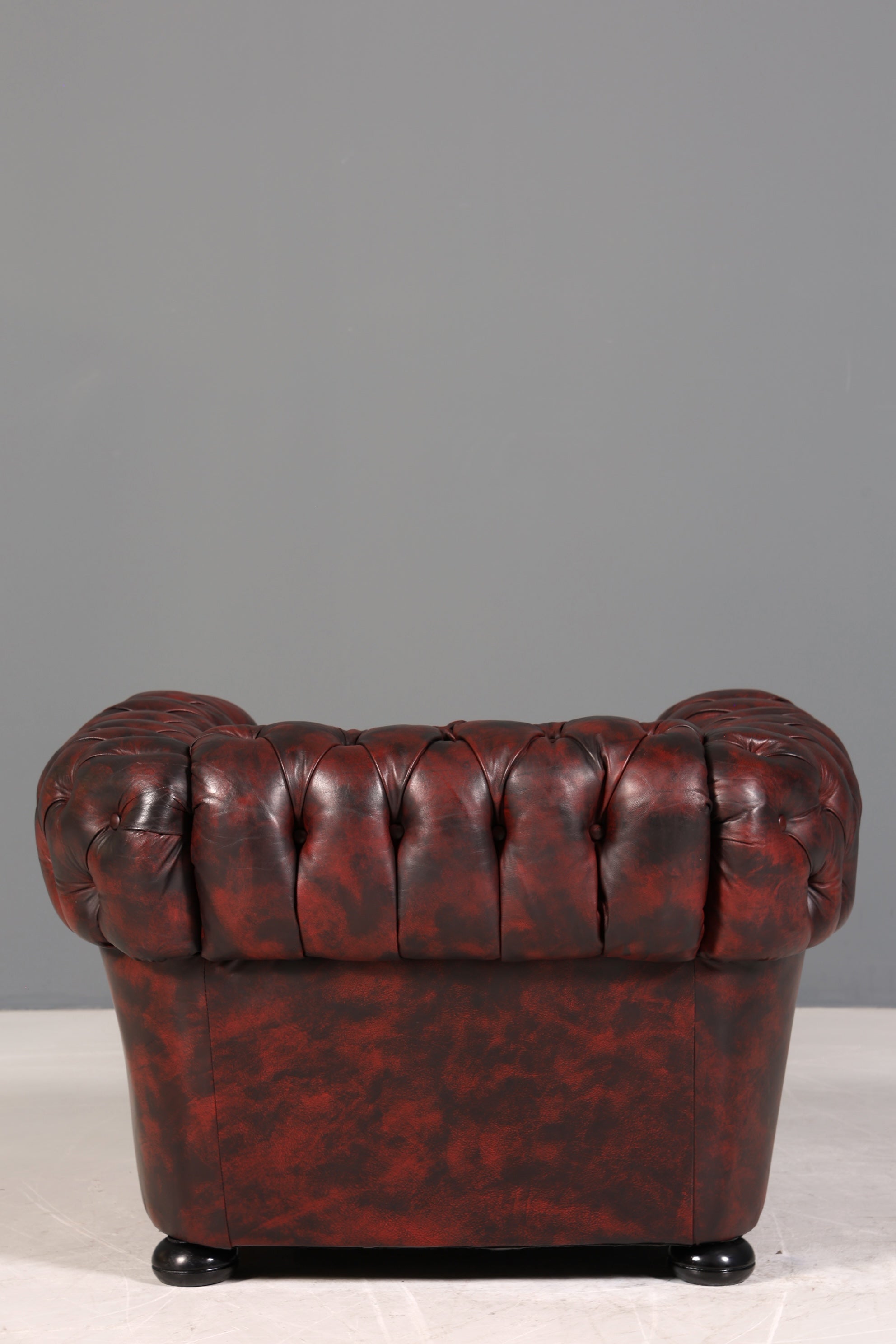 Wunderschöner Original Chesterfield Sessel Englisch Leder Armlehnsessel Herrensessel 1 von 2