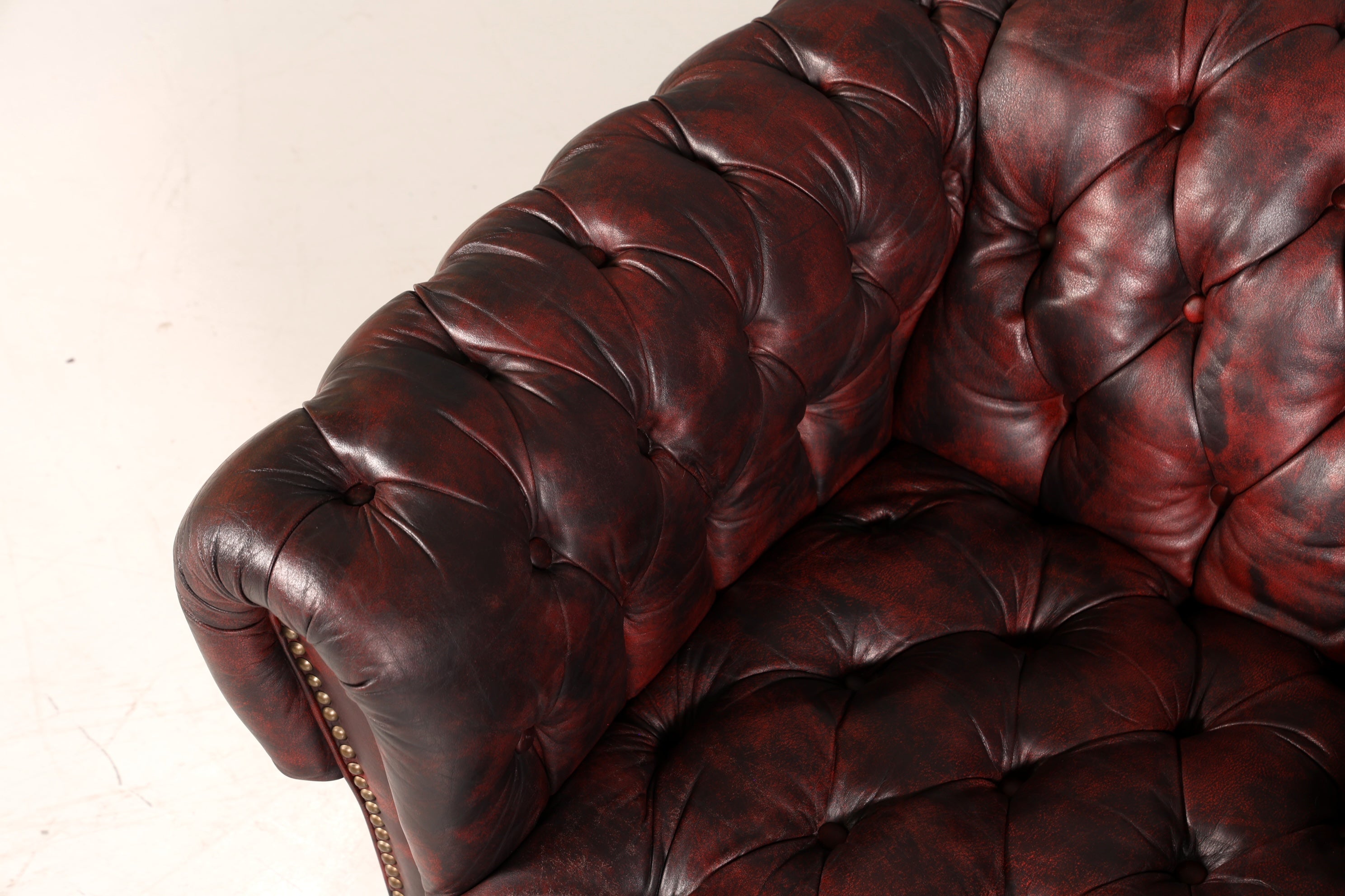 Wunderschöner Original Chesterfield Sessel Englisch Leder Armlehnsessel Herrensessel 2 von 2