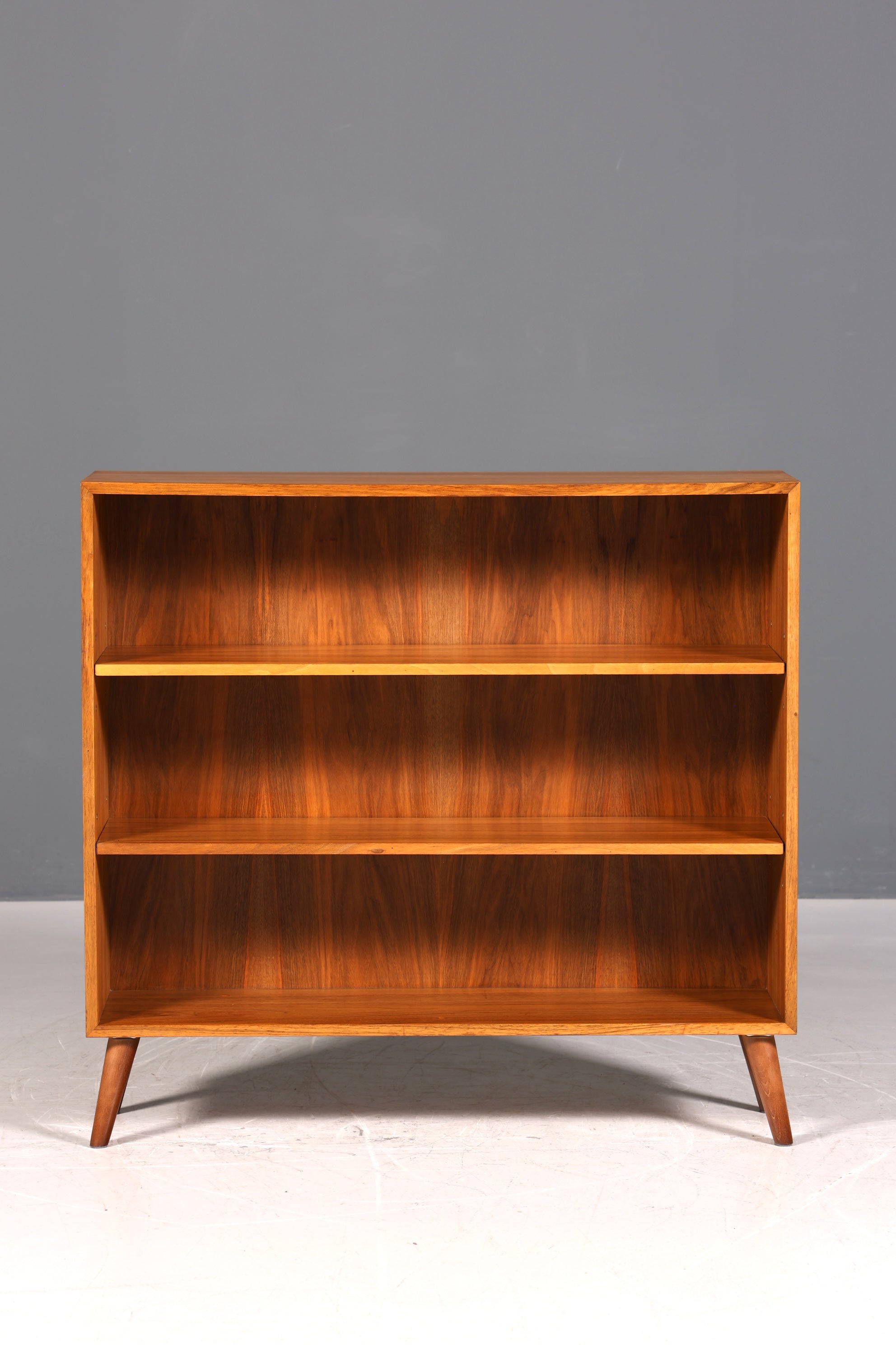 Wunderschönes Original Musterring Regal Vintage Bücherregal Mid Century 60er Jahre Holz Regal 2 von 2