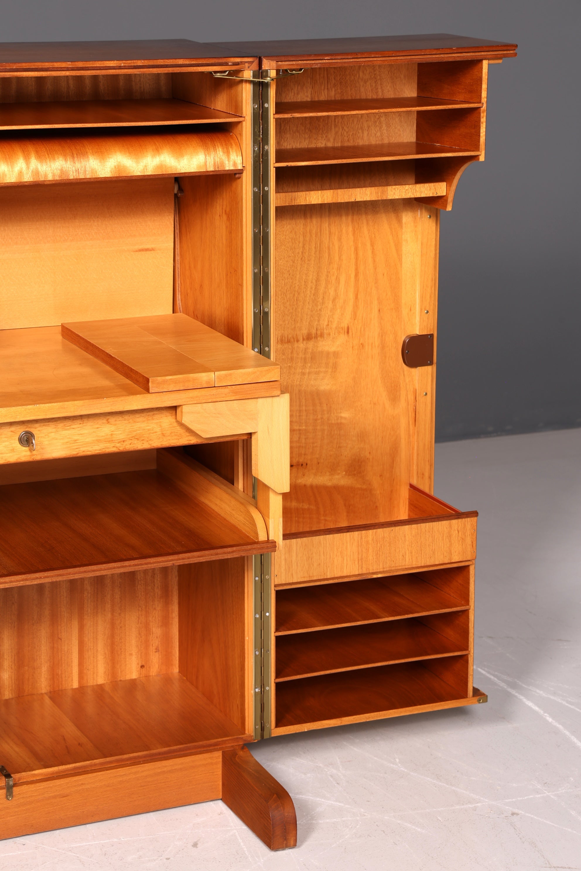 Seltener Magic Box Sekretär Mummenthaler & Meier Mid Century Schreibkommode Büro Schrank Schweiz