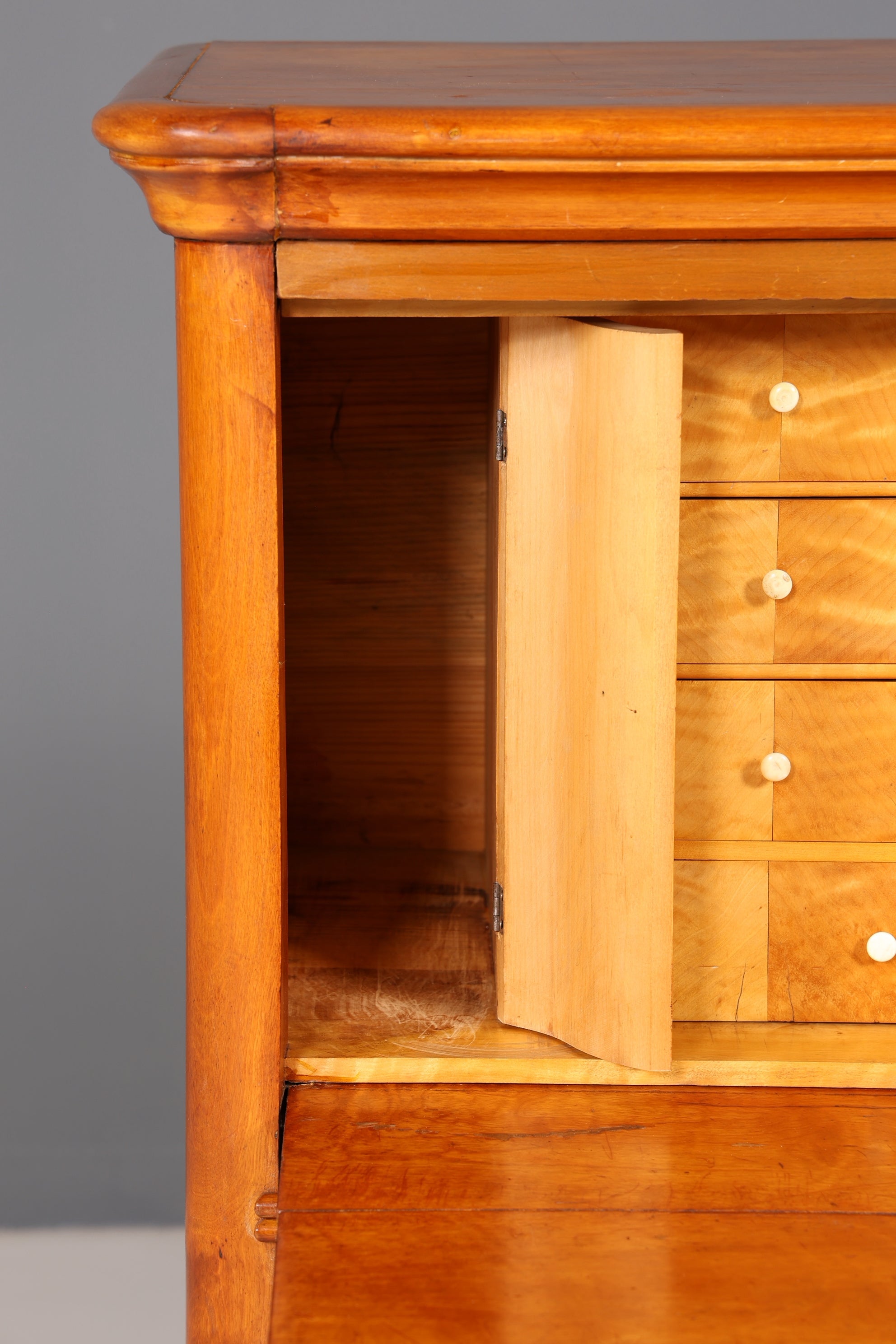 Stilvoller Biedermeier Sekretär Vertiko Louis Philippe Kommode Schubladenkommode