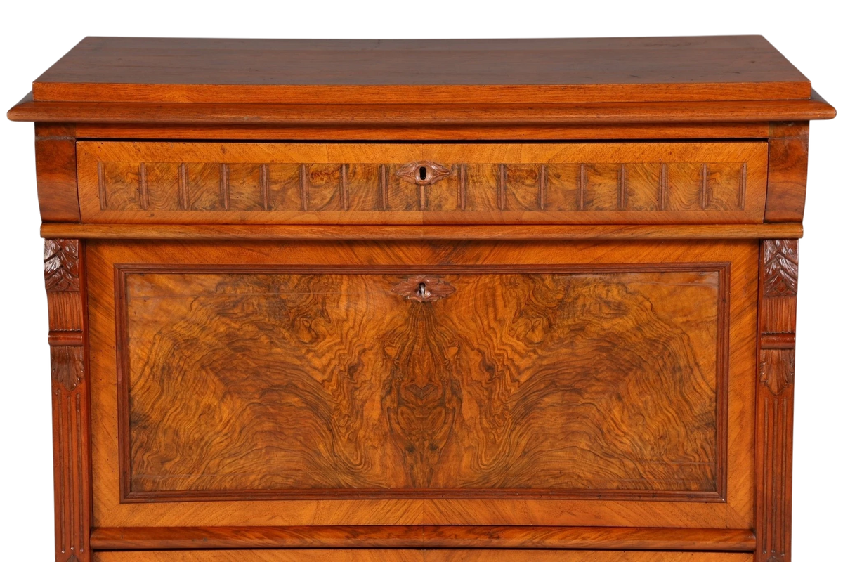 Stilvoller Gründerzeit Sekretär Vertiko Highboard Jugendstil Kommode Schrank um 1880