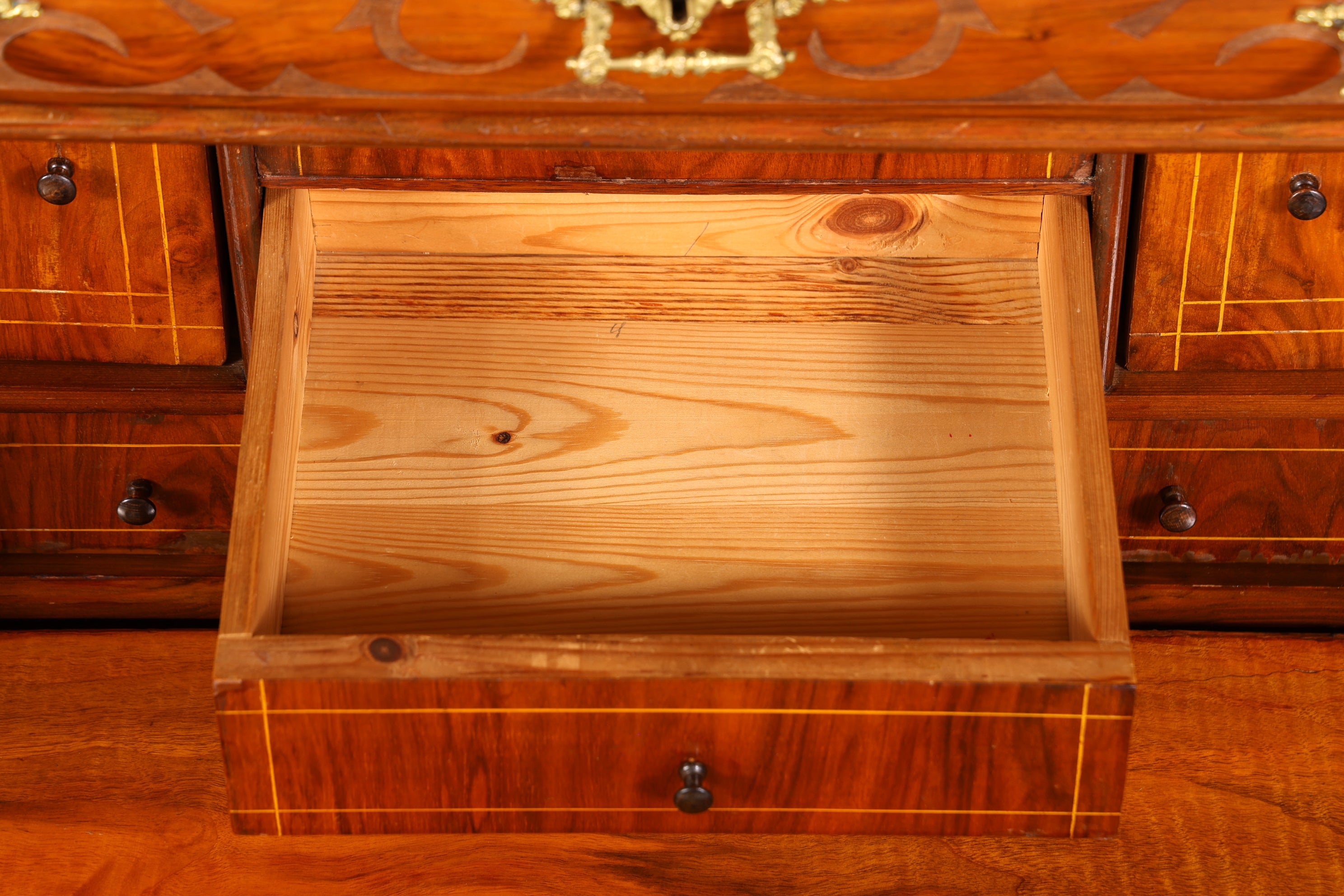 Edler Gründerzeit Sekretär Vertiko Highboard Louis Philippe Kommode um 1880