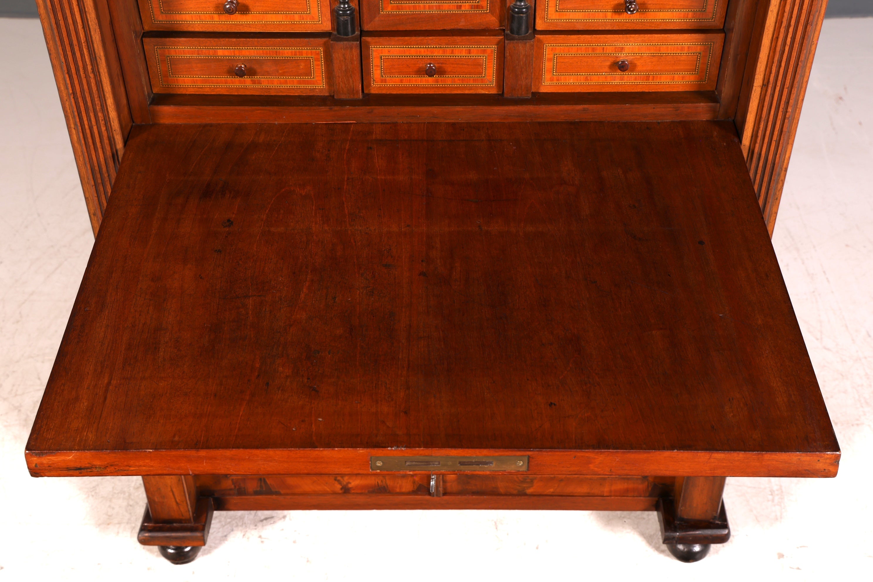 Edler Gründerzeit Sekretär Vertiko Highboard Louis Philippe Kommode Sekretär Schrank um 1880