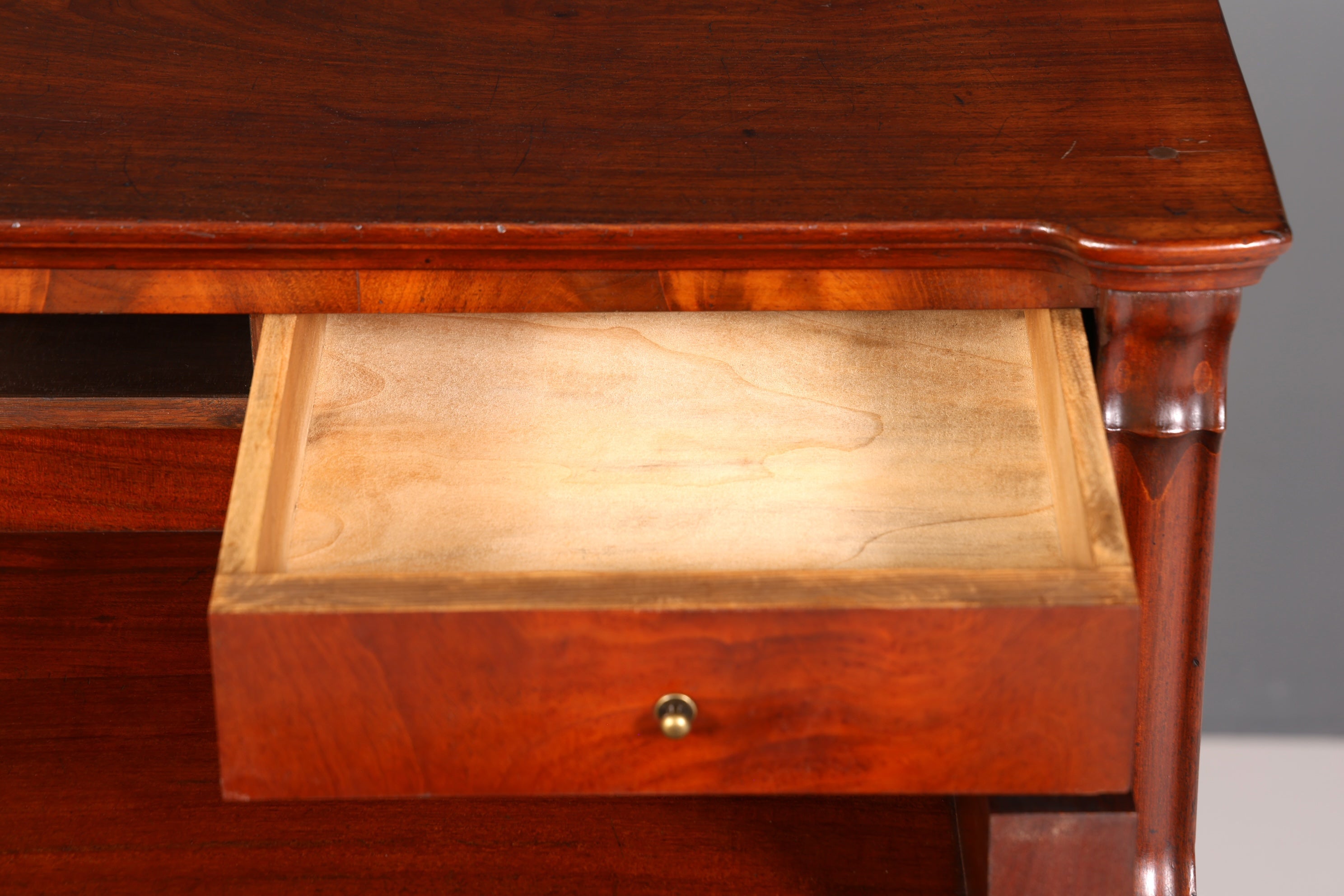 Beeindruckender Louis Philippe Sekretär Antik Rollladen Sekretär Nussbaum Schreibtisch Aufsatzsekretär