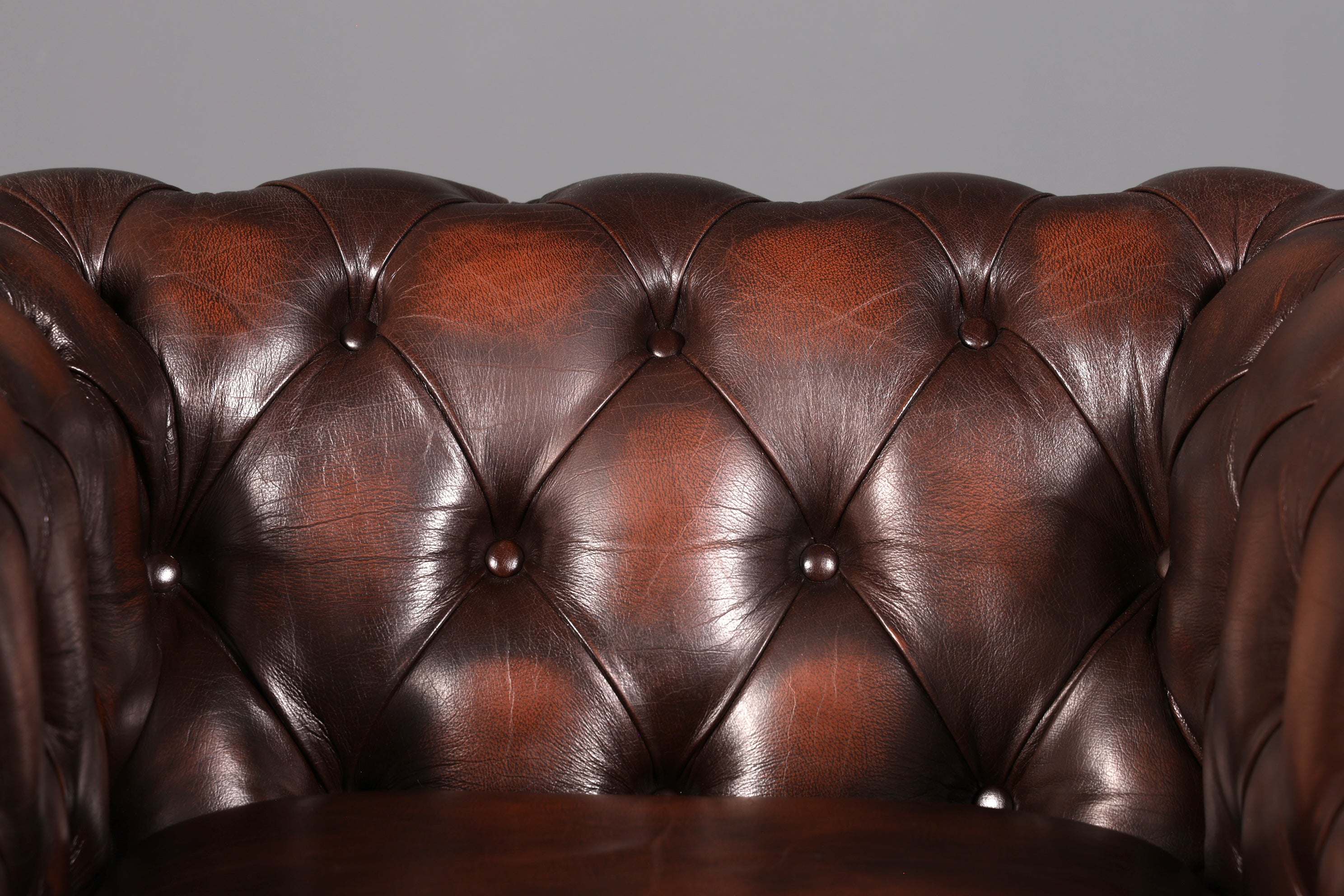 Edler Original Centurion Chesterfield Sessel Englischer Armlehnsessel Herrensessel Ledersessel England