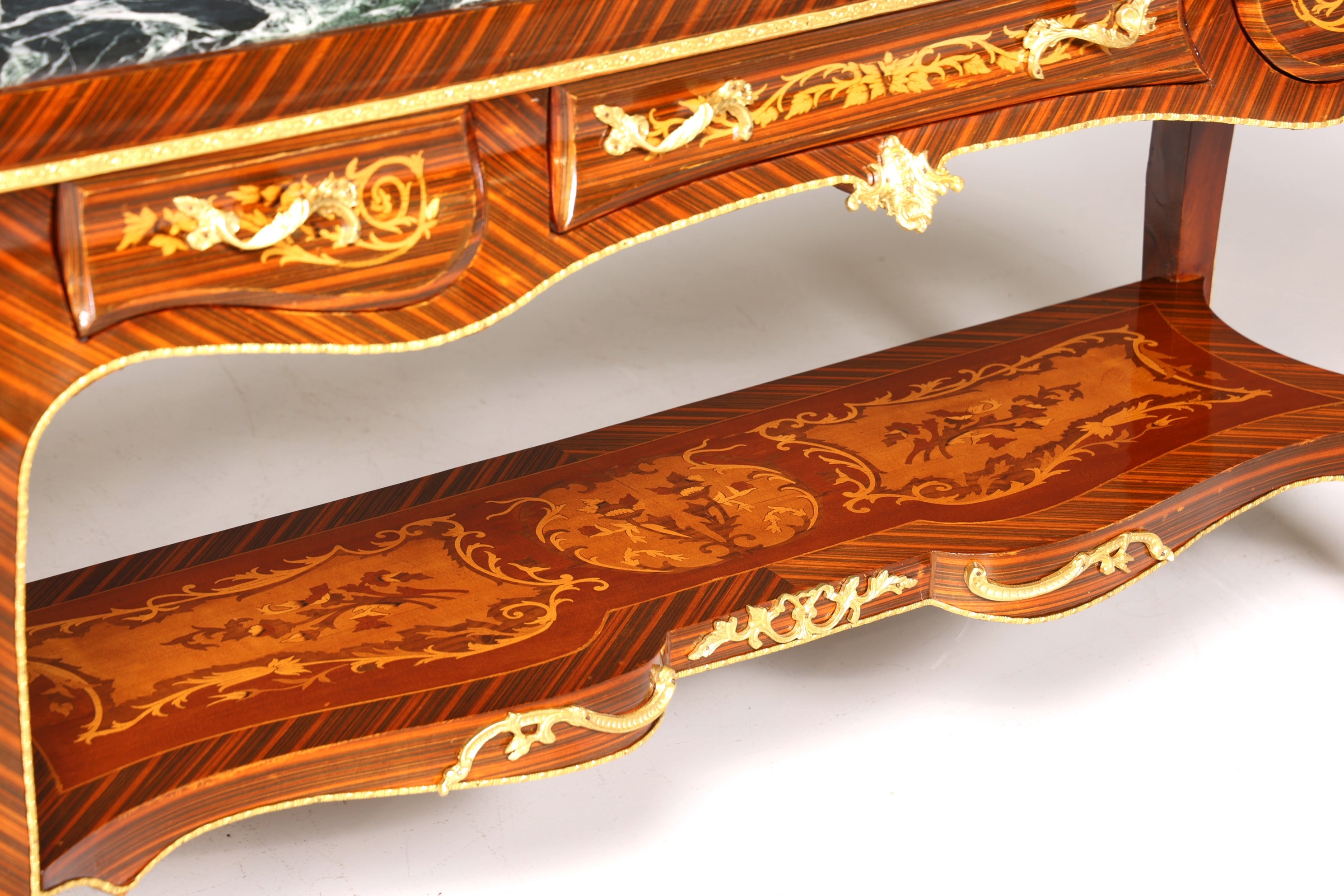 Wunderschöner Barock Stil Konsolen Tisch Marmor Antik Stil Intarsien Konsole