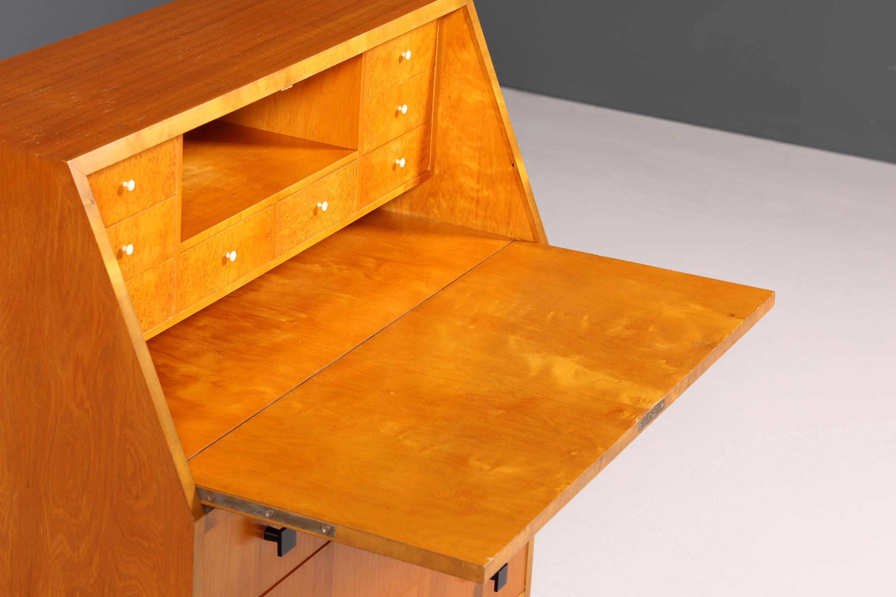 Stilvoller Mid Century Sekretär Danish Design Vintage Büro Schrank Retro Kommode 60s