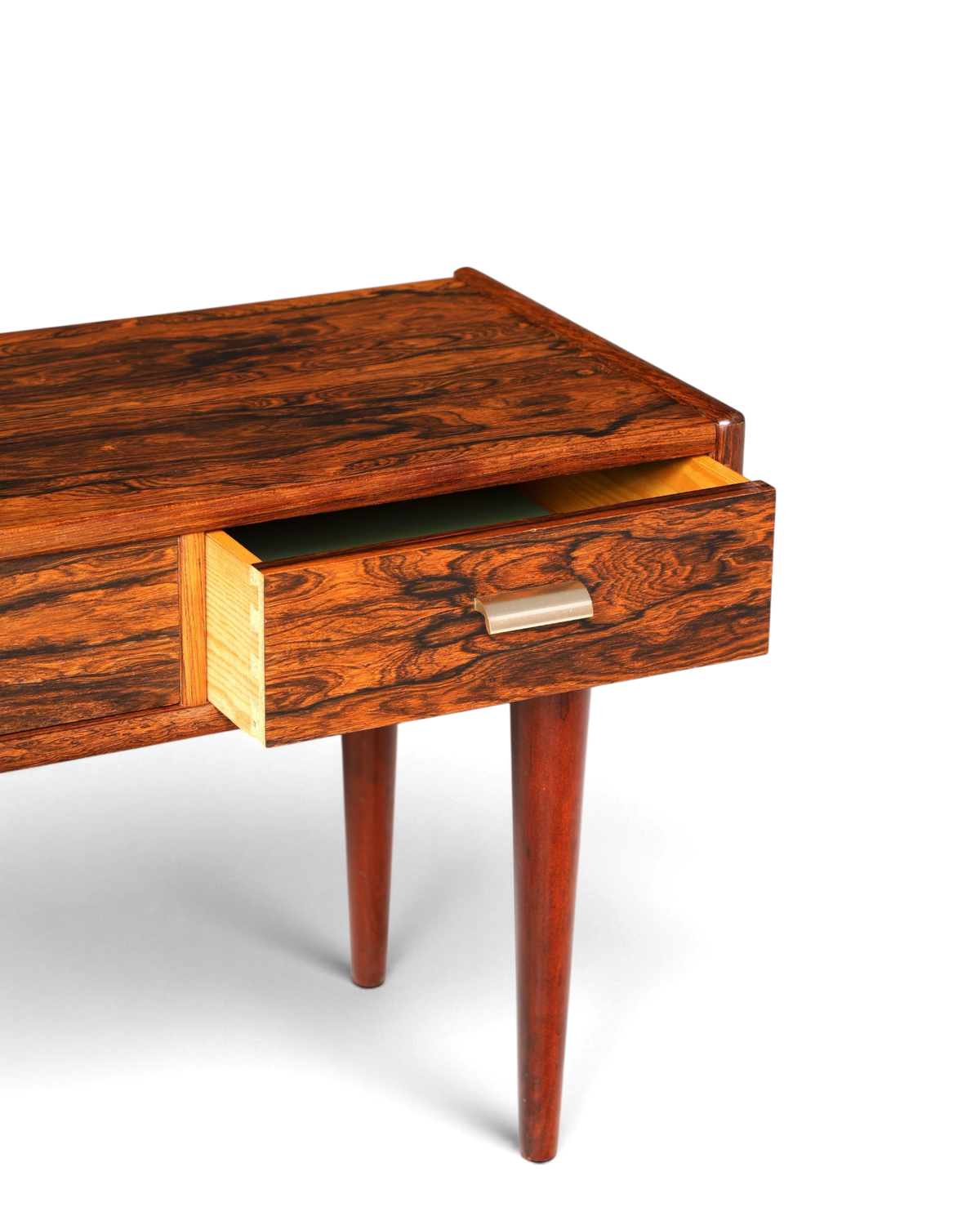 Hauptstadt Möblerei Mid Century palisander sideboard ile belirgin ahşap damarlı retro çekmeceli tv ünitesi