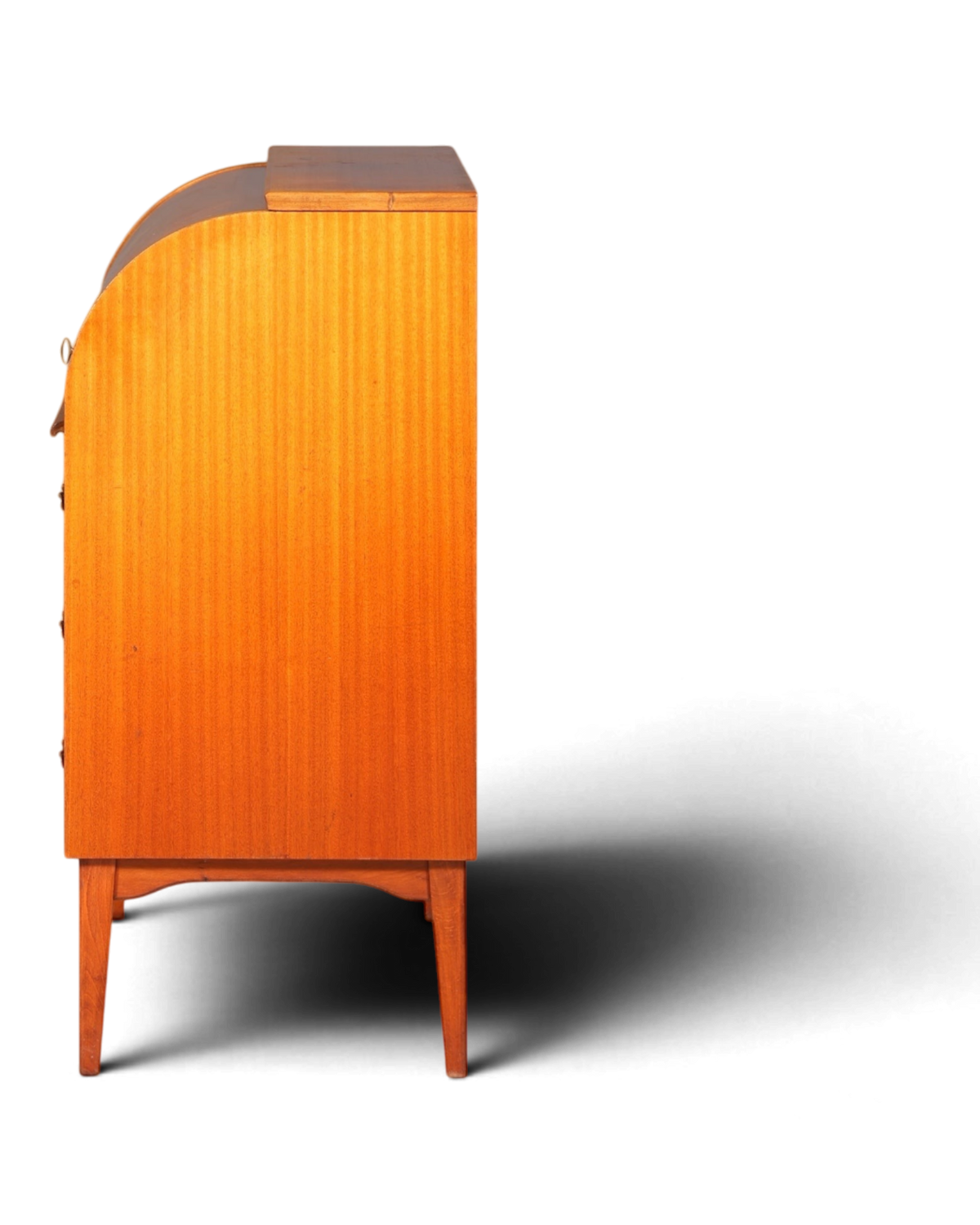 Wunderschöner Mid Century Rollladen Sekretär echt Holz Büro Schrank Vintage Schreibkommode