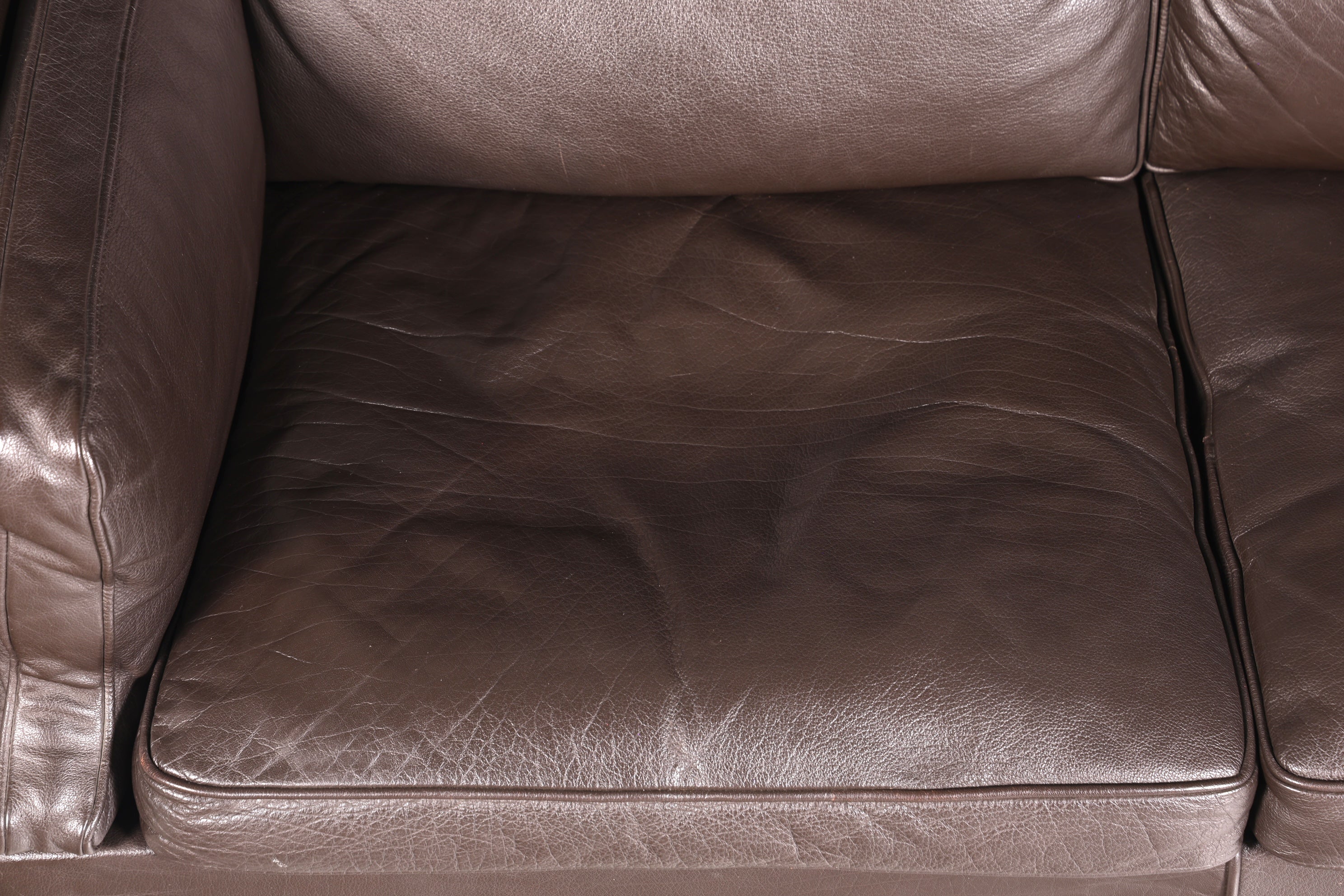 Wunderschönes Designer Børge Mogensen Sofa 2 Sitzer echt Leder Couch Modell 2213 Made in Denmark Canapé