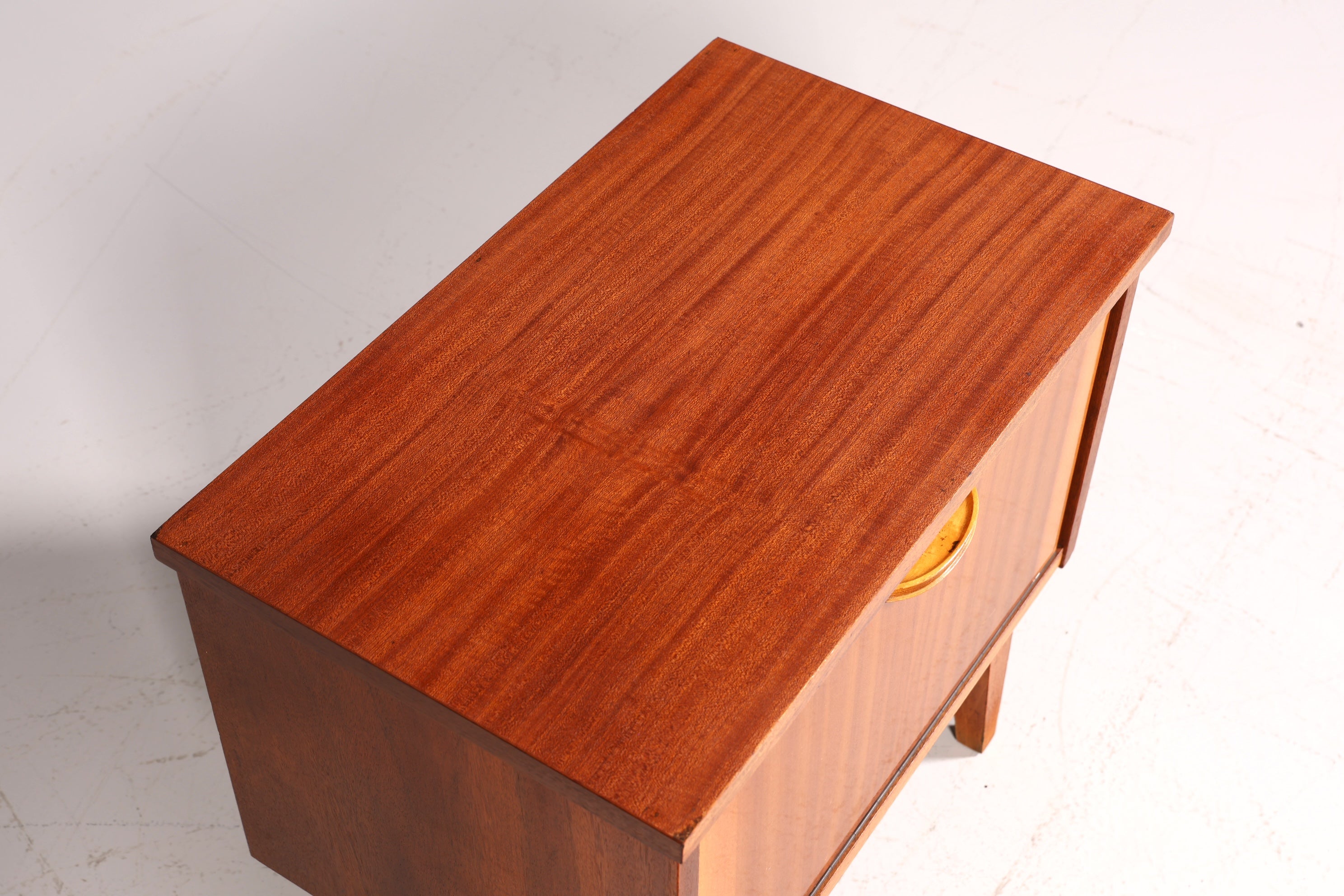 Schlichte Mid Century Kommode Vintage Klappschränkchen Danish Design Nachttisch