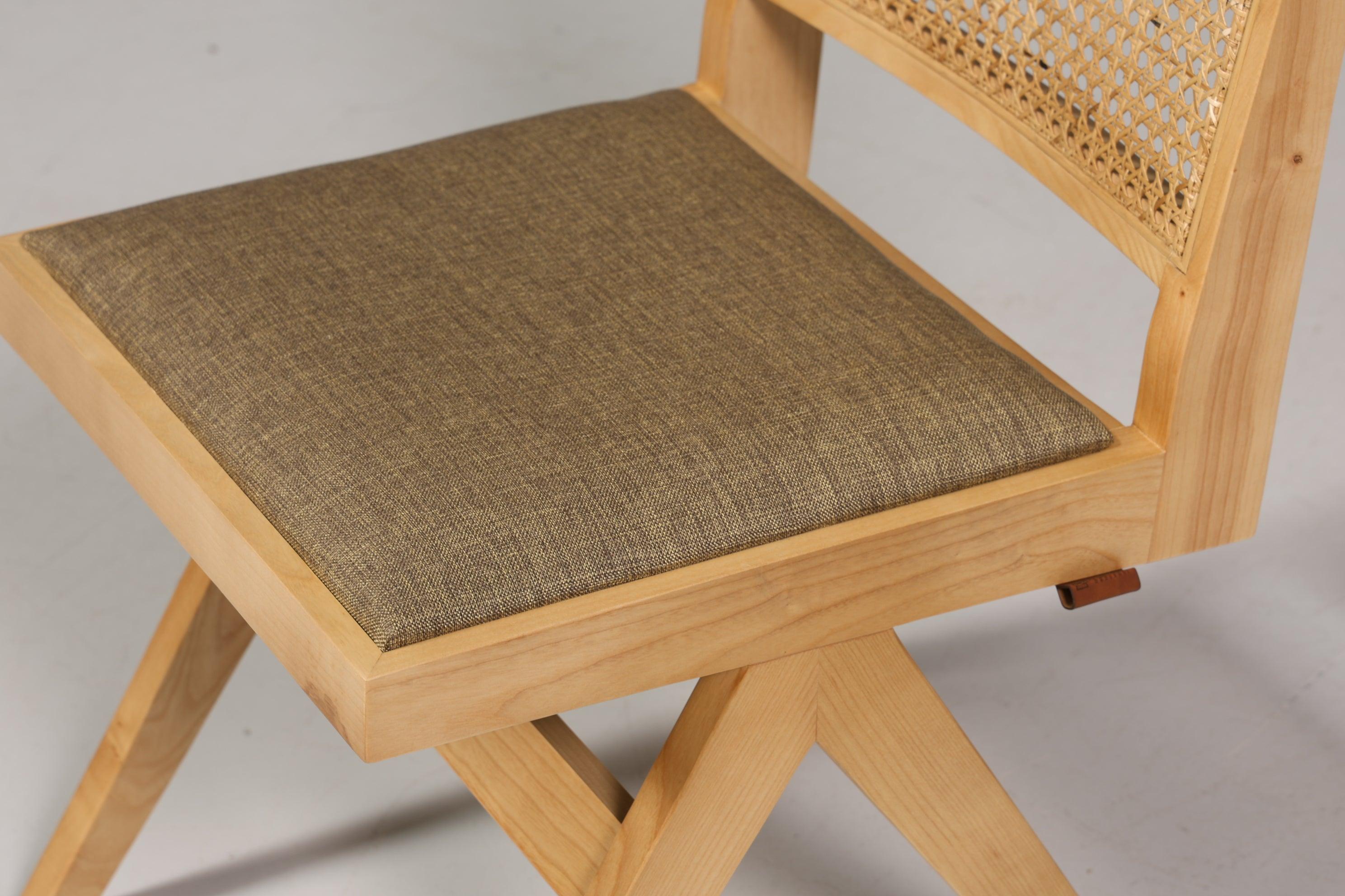 Edler "Vienna Beige" Stuhl Esszimmerstuhl mit Wiener Geflecht Korbgeflecht Schreibtischstuhl Lounge Stuhl