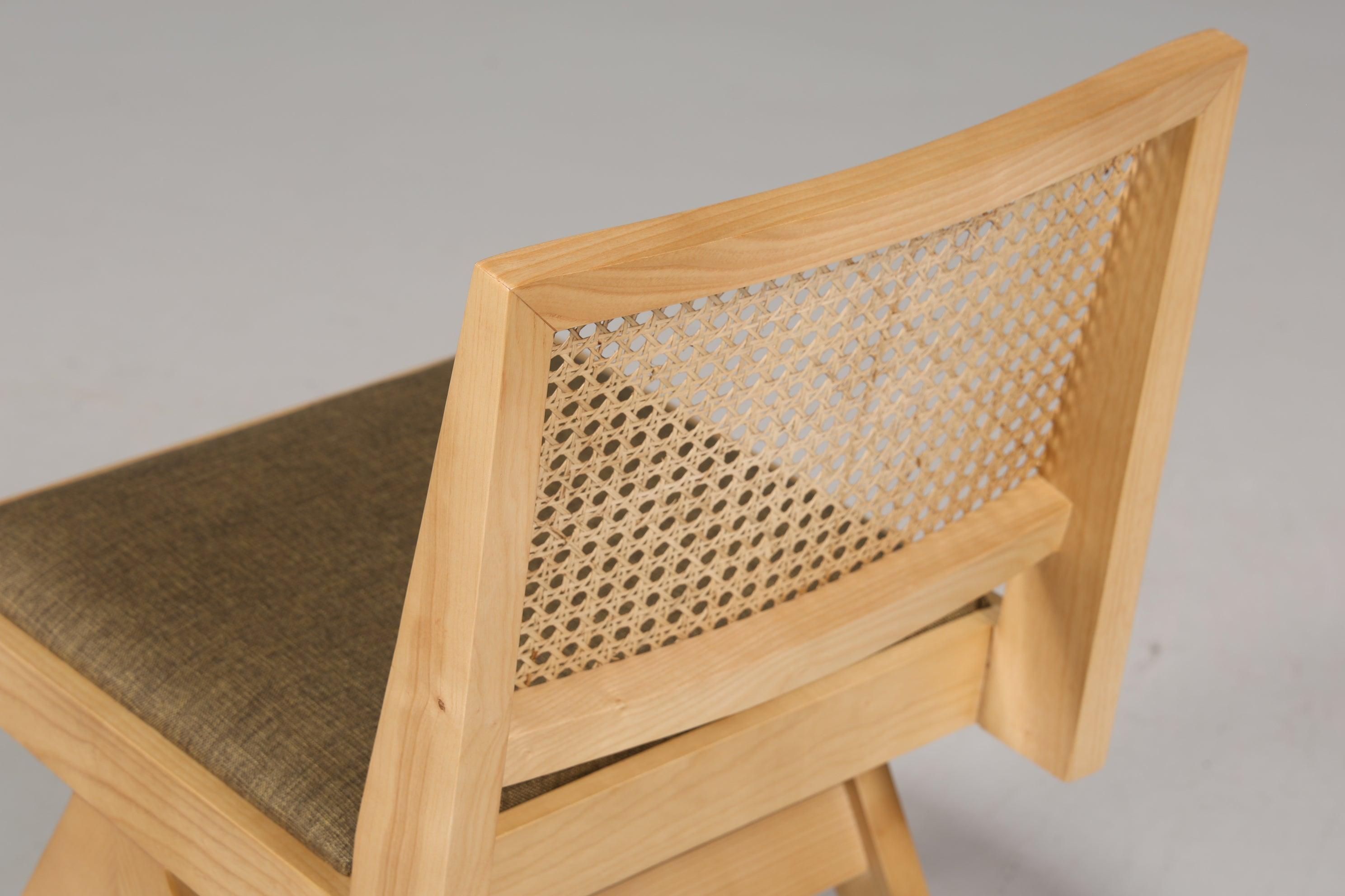 Edler "Vienna Beige" Stuhl Esszimmerstuhl mit Wiener Geflecht Korbgeflecht Schreibtischstuhl Lounge Stuhl