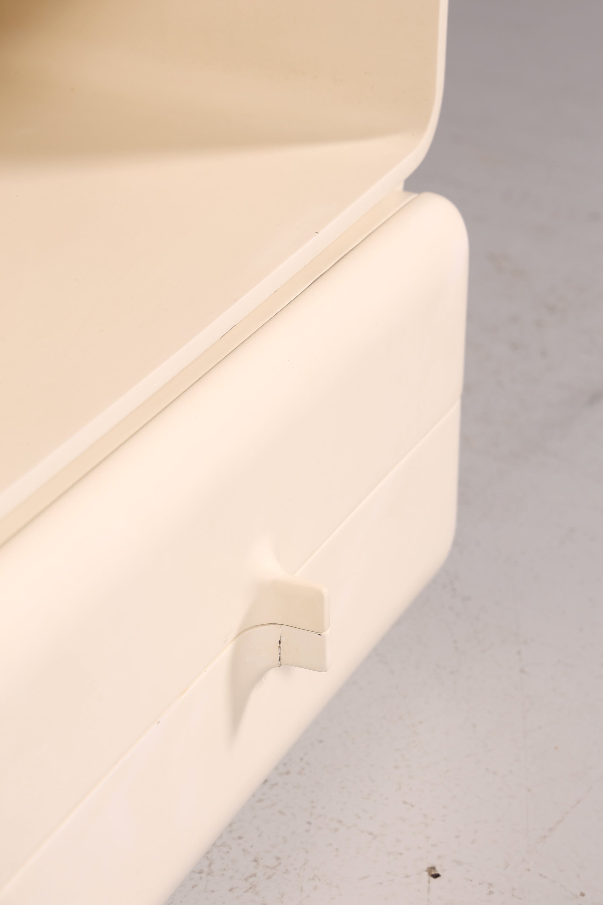 Seltene Mid Century Kommode Space Age Module Nachttisch Design Frankreich Vintage Schubladenkommode 4 von 5