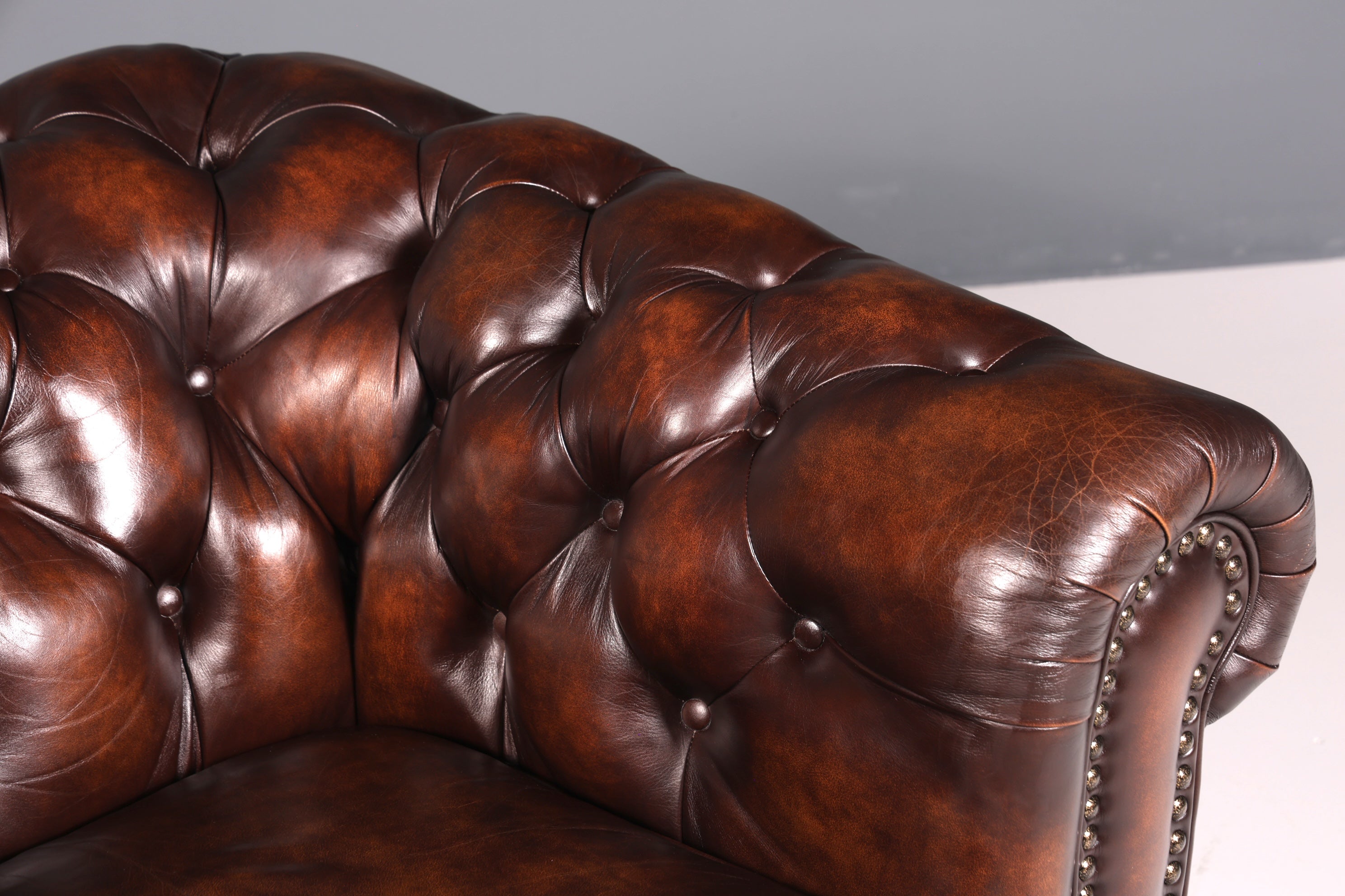 Stilvoller Original Chesterfield Sessel Englischer Armlehnsessel Englisch Herrensessel
