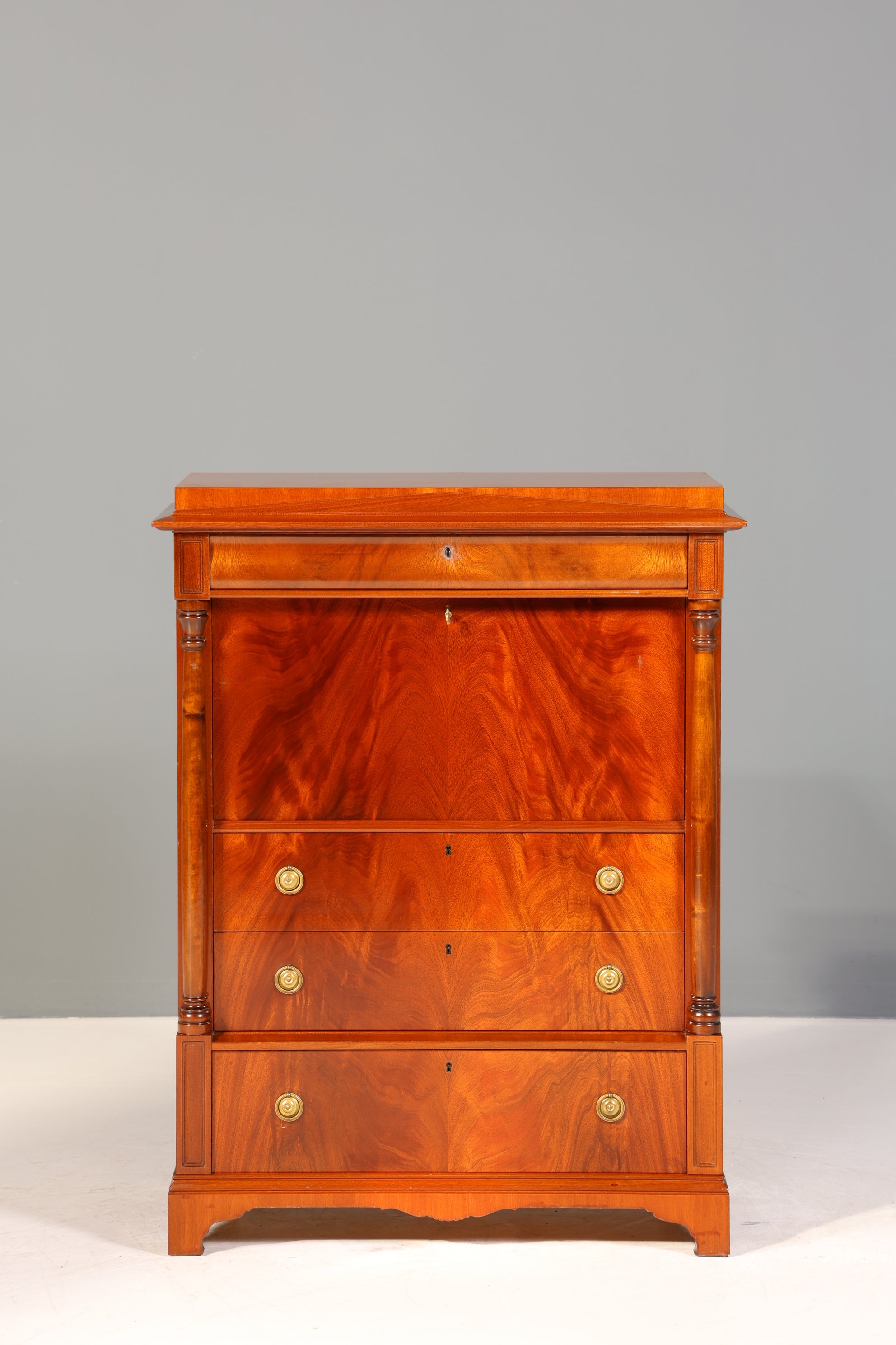 Wunderschöner Original Biedermeier Sekretär um 1860 Englisch Kommode Antik Bürokommode