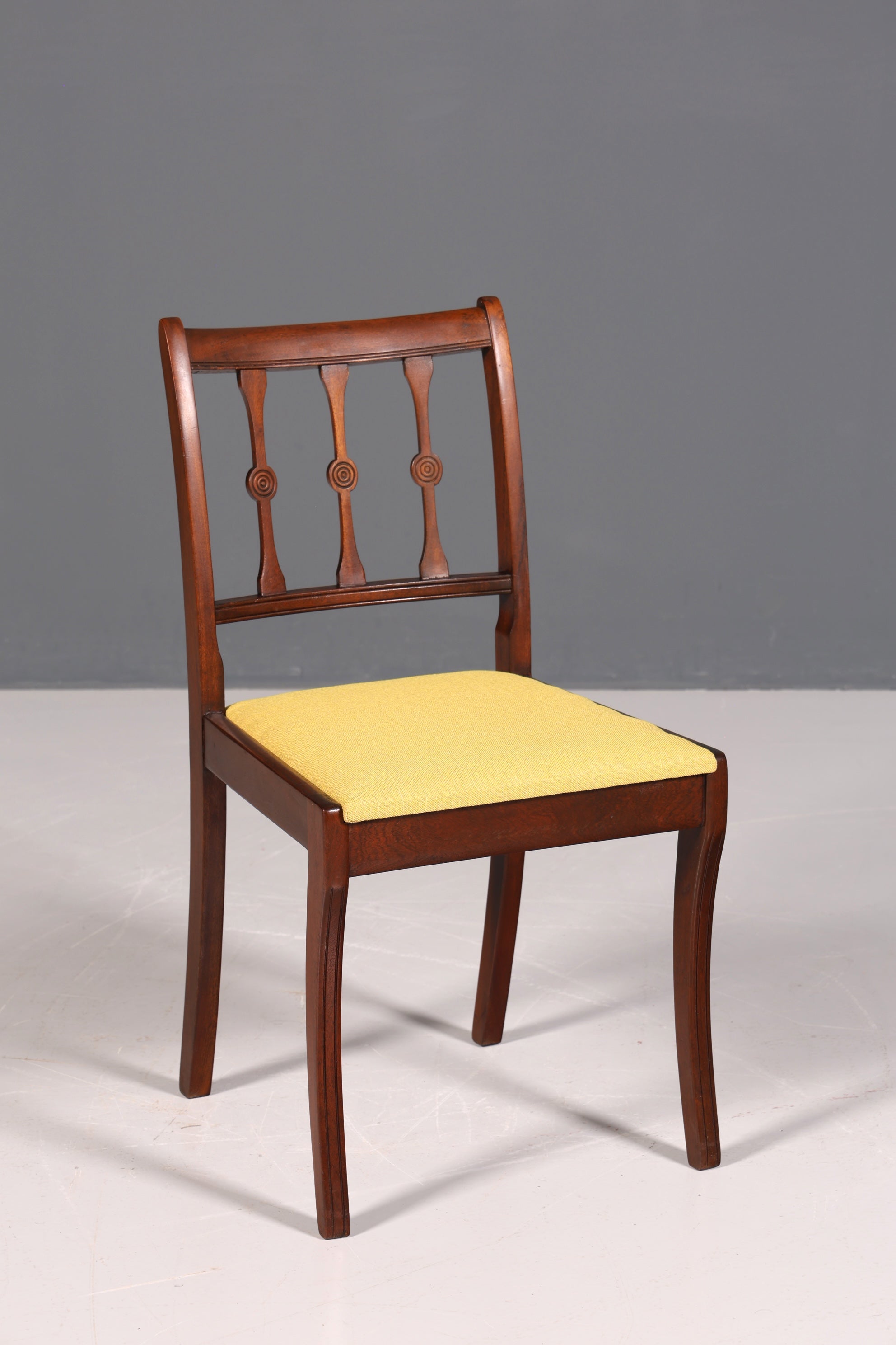 4x Edle Englische Stühle Englisch Dining Chairs Antik 60s Küchenstühle Stuhlset Esszimmer Stühle