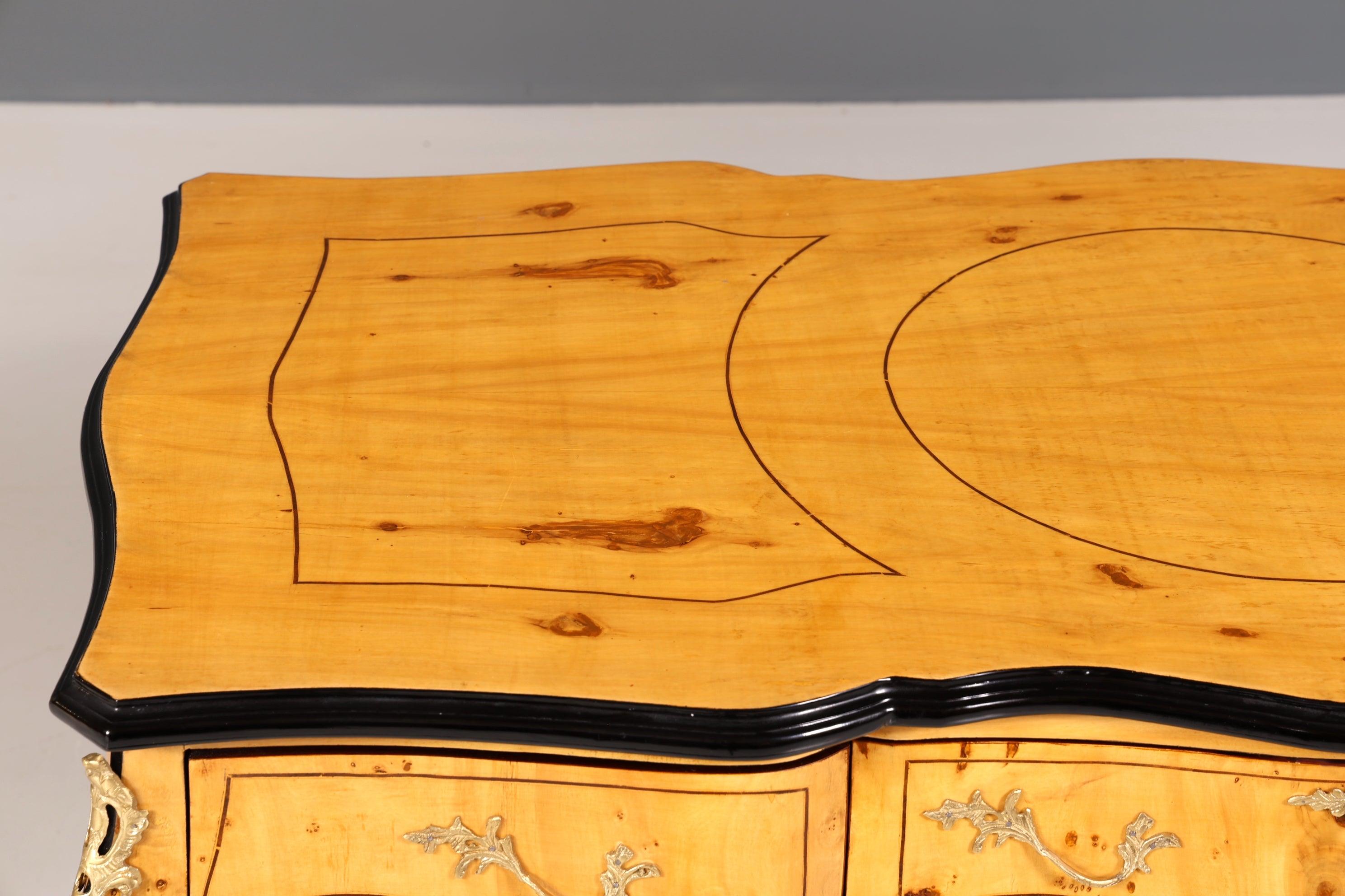 Eleganter Schreibtisch im Biedermeier Stil Bürotisch Birke Office Desk