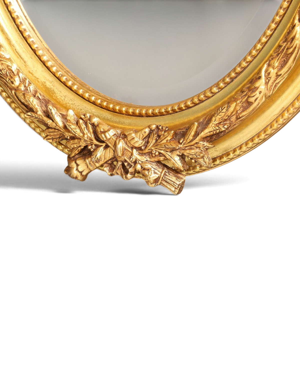 Stilvoller Ovaler Prunk Barock Stil Wandspiegel Ornamenten Gold Spiegel Flurspiegel