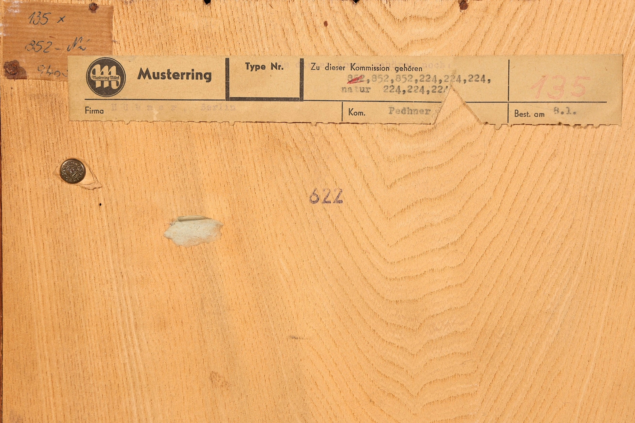 Wunderschönes Original Musterring Regal Mid Century Bücherregal Retro echt Holz Buchablage