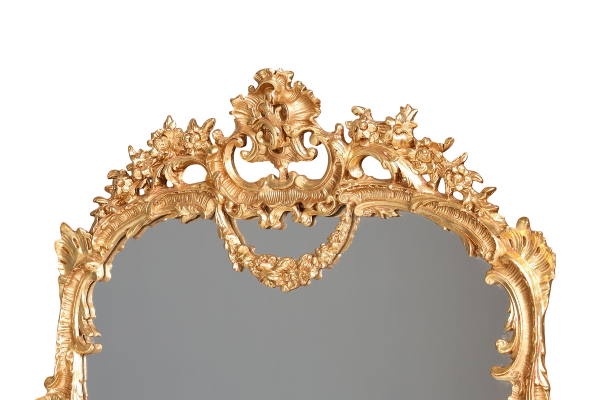 Traumhafter Prunk Barock Stil Wandspiegel Ornamenten Gold Spiegel Flurspiegel Spiegel