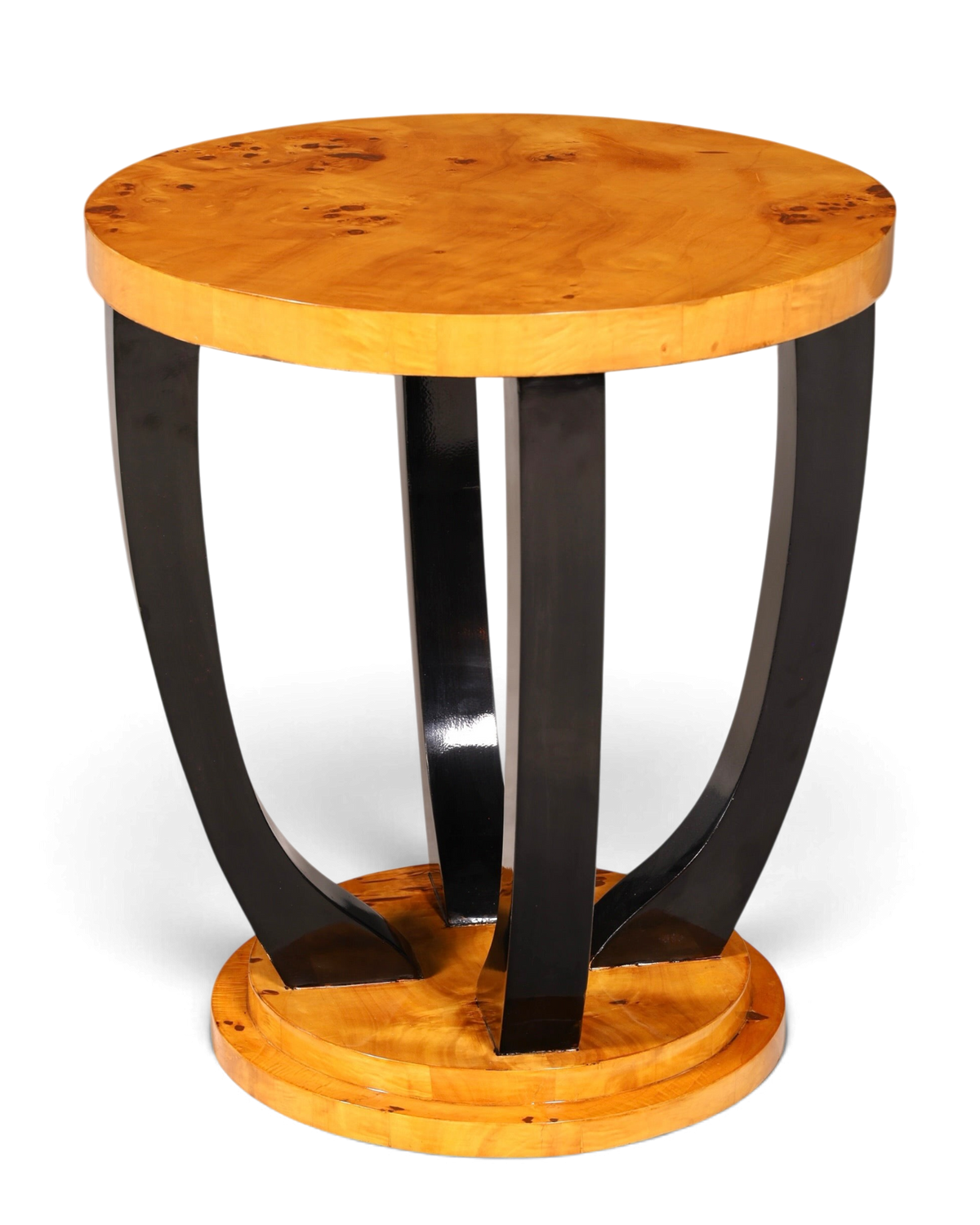 Wunderschöner Art Deco Stil Beistelltisch Antik Stil Tisch Luxus Couchtisch Birke Ablagetisch