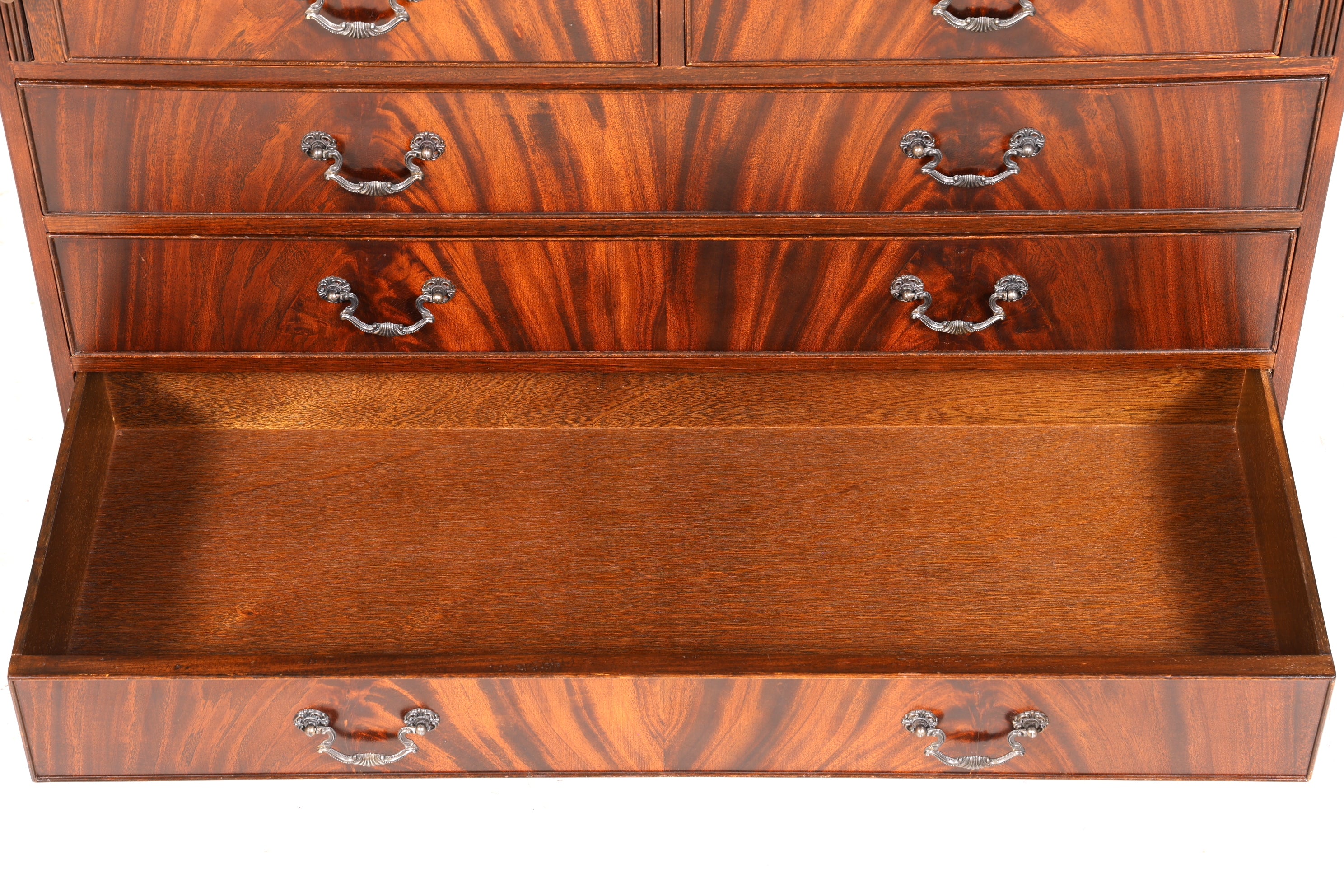 Wunderschöner Englischer Sekretär echt Lederauflage Schreibkommode echt Holz Schreibtisch Kommode