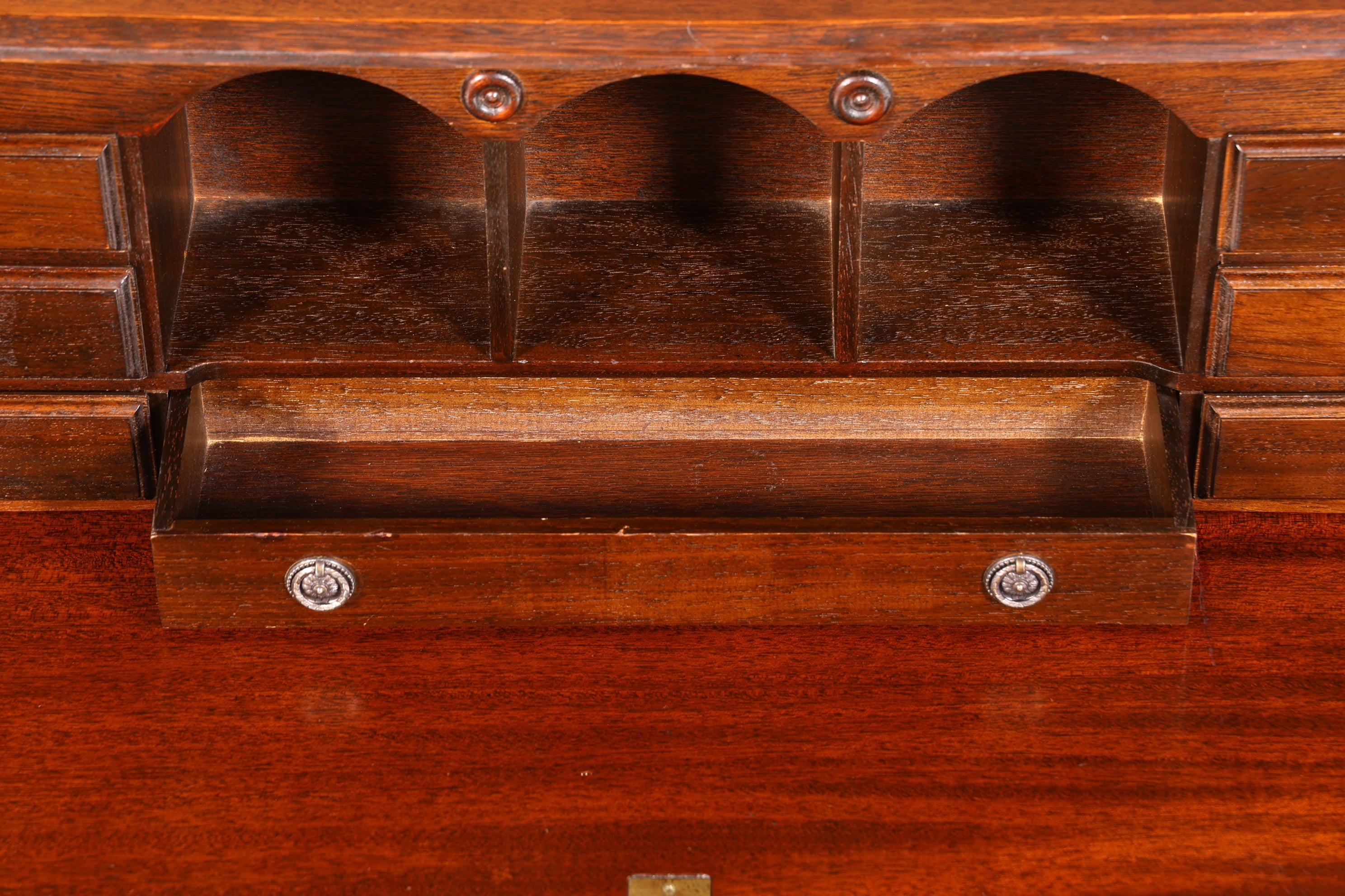 Wunderschöner Englischer Sekretär echt Lederauflage Schreibkommode echt Holz Schreibtisch Kommode