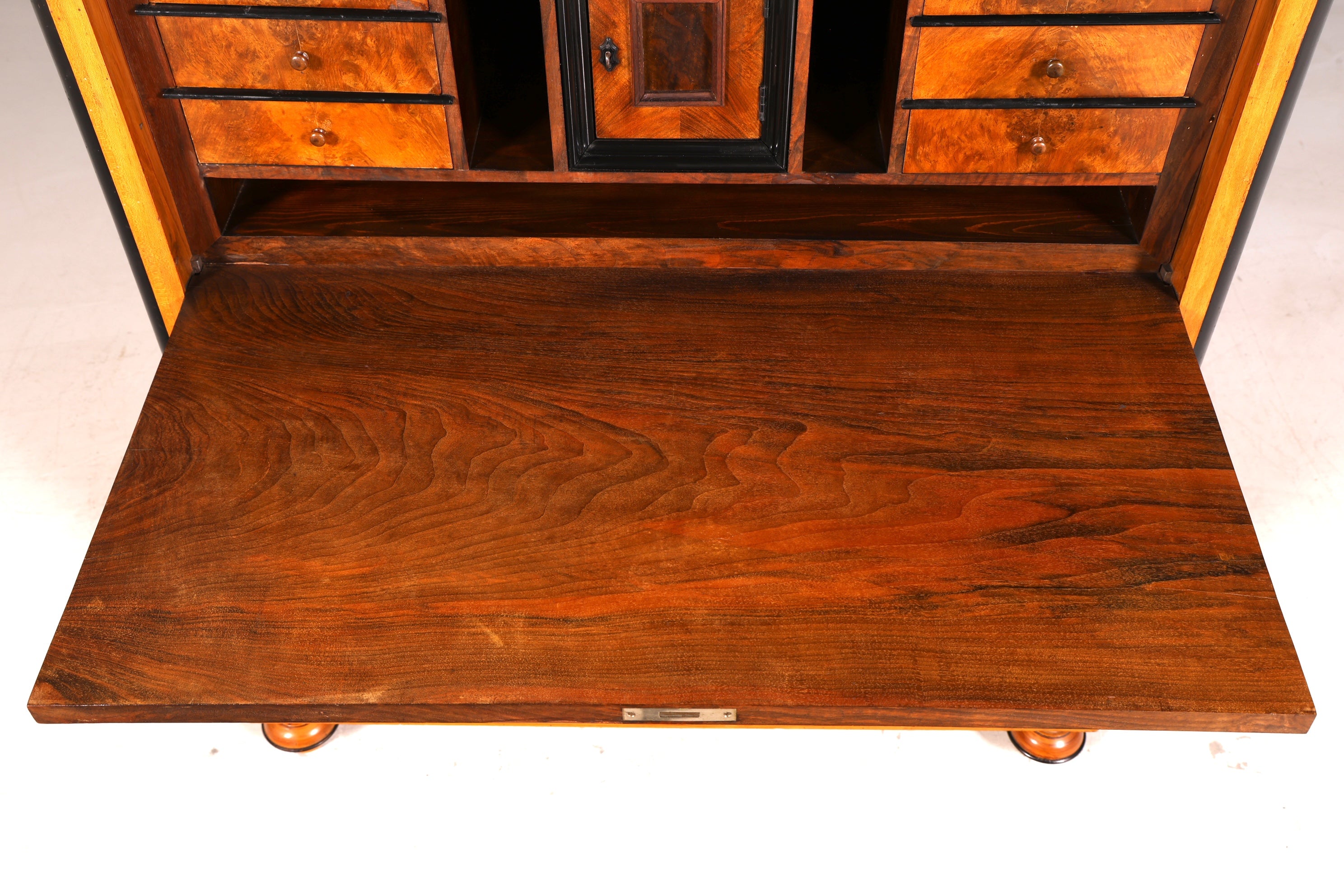 G614 Finish Cm Stilvoller Biedermeier Sekretär Louis Philippe Vertiko Antik Kommode Schreibkommode Office Desk (Kopie)