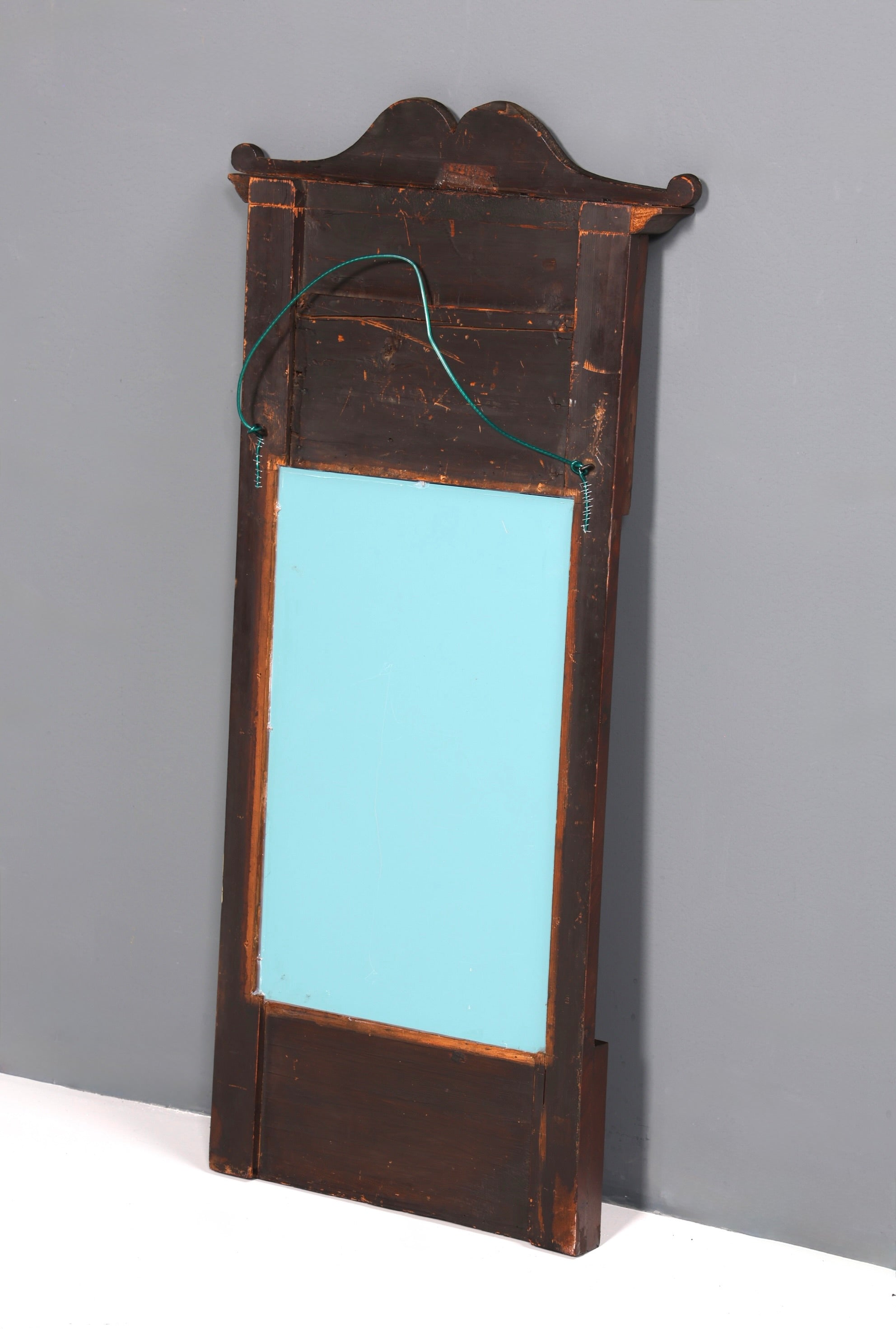 Wunderschöner Biedermeier Spiegel um 1860 Louis Philippe Wandspiegel Antik Holzspiegel Flurspiegel