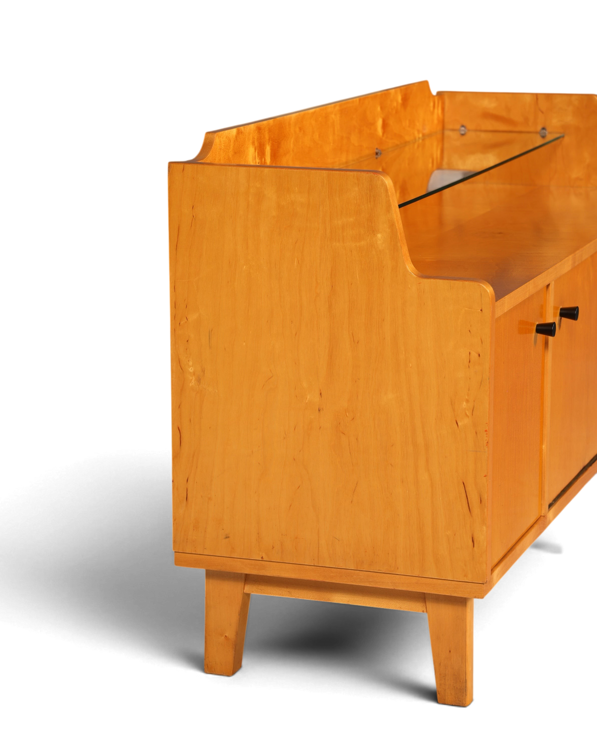 F966 Finish cm Wunderschönes Mid Century Kommode Vintage TV Sideboard 60s Schrank Flurkommode Klappschrank