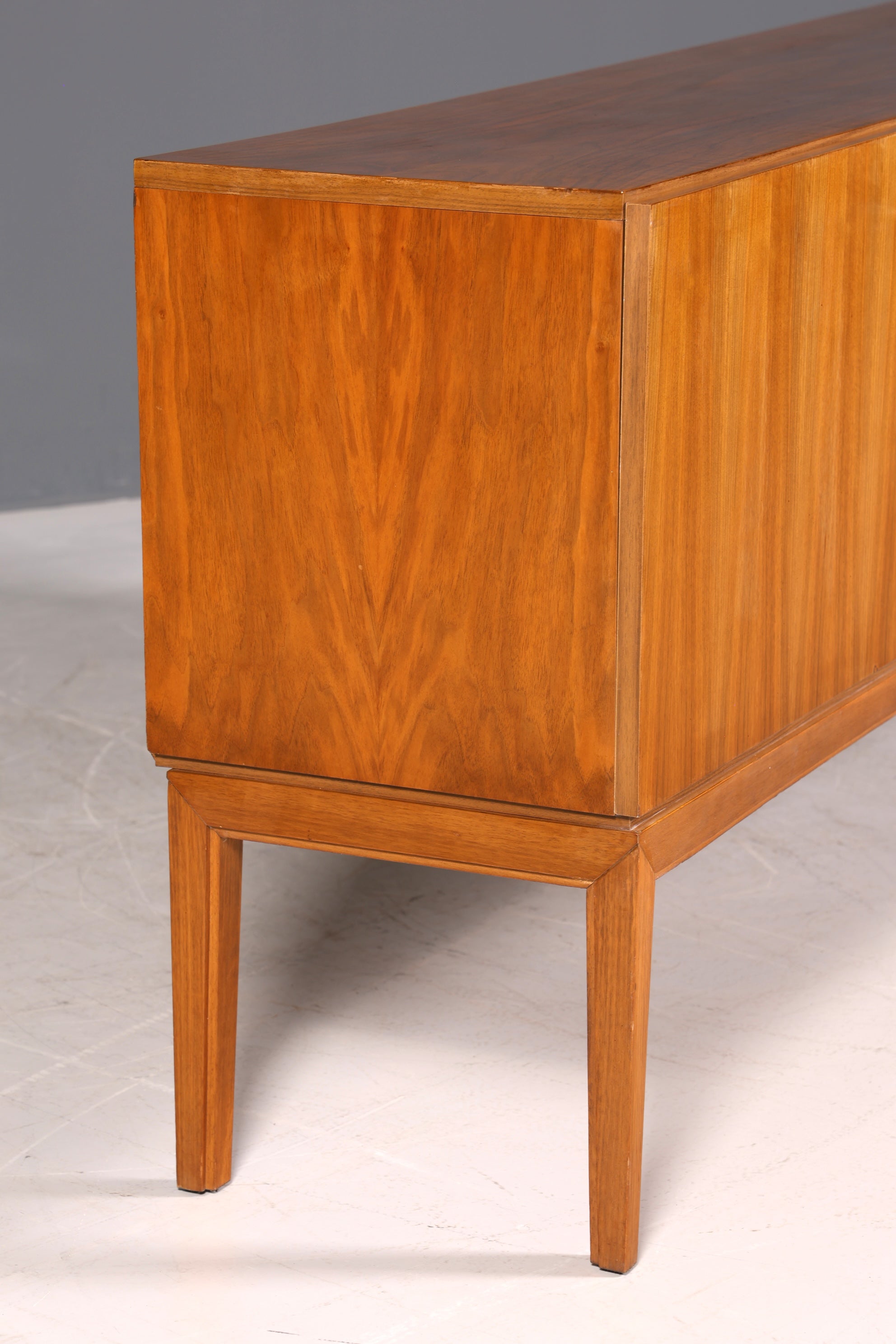 F969 Finish cm Schlichtes Mid Century Sideboard Vintage TV Kommode 60s Schrank Longboard Retro Lowboard