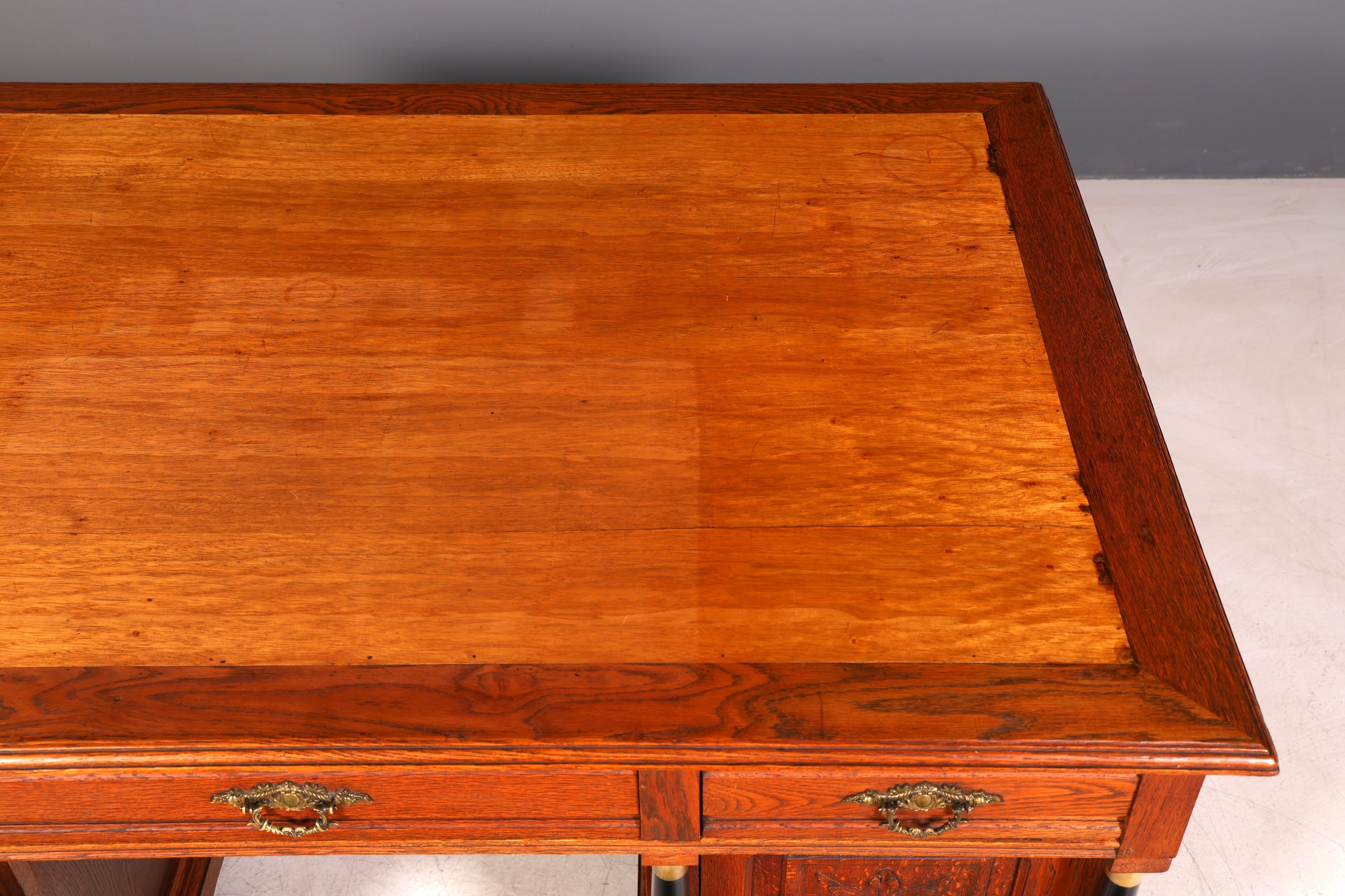 Traumhafter Gründerzeit Schreibtisch Jugendstil Bürotisch echt Holz Antik Office Desk