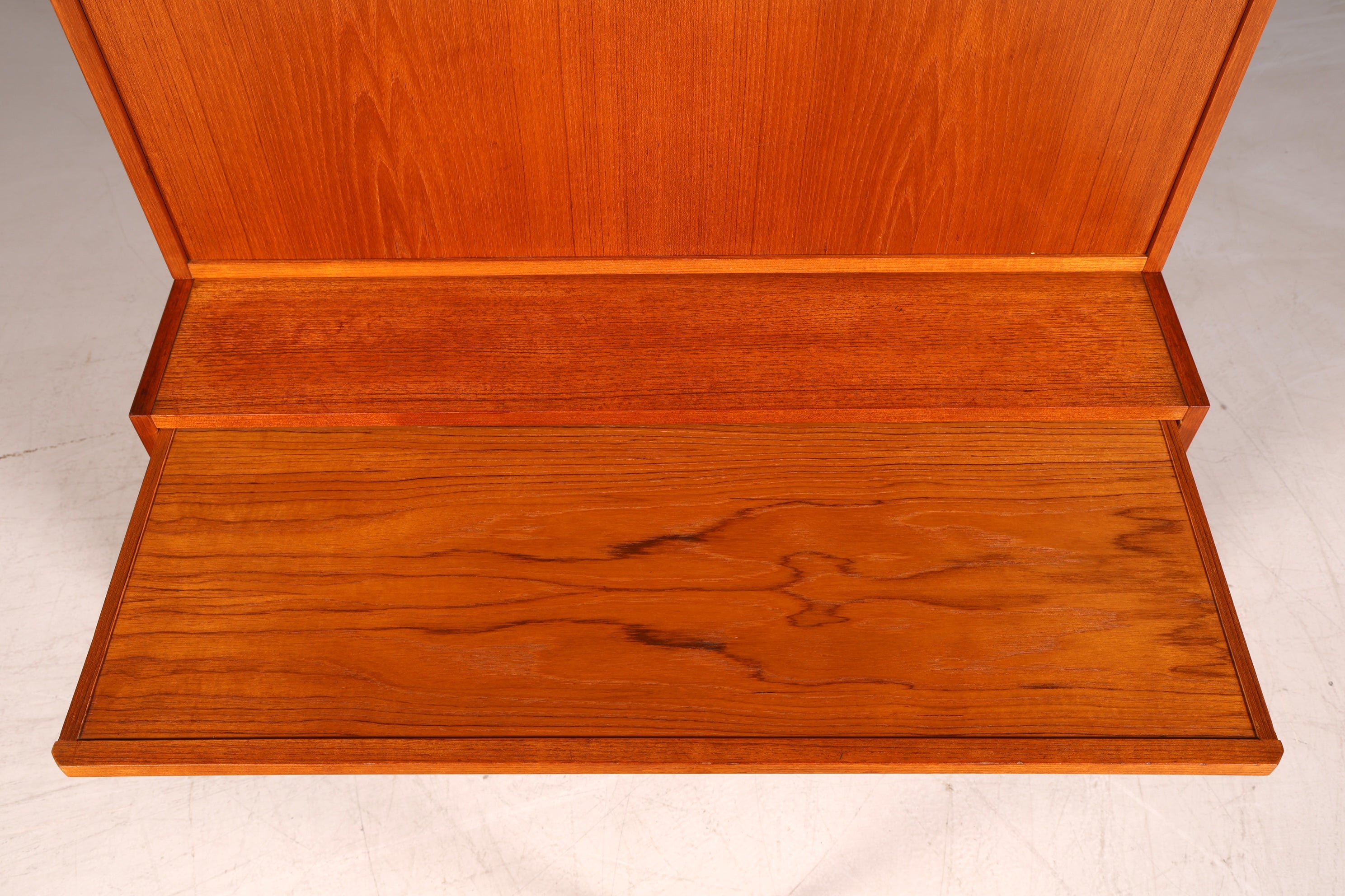 Wunderschöner Mid Century Schrank Bücherregal Vintage Sekretär Highboard Holz Regal