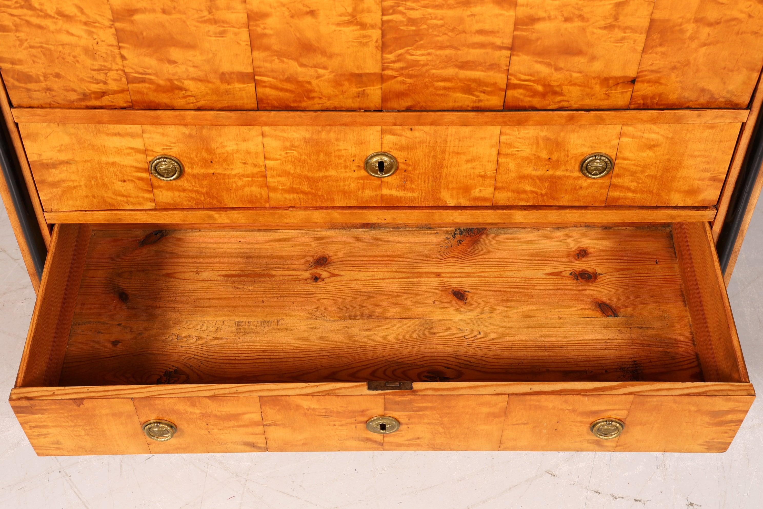 Wunderschöner Original Biedermeier Sekretär um 1860 Kommode Antik Bürokommode