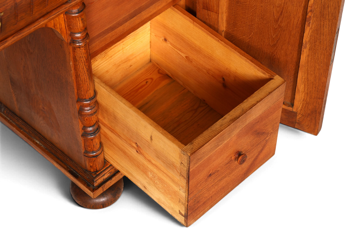 Traumhafter Gründerzeit Schreibtisch Jugendstil Bürotisch echt Holz Antik Office Desk