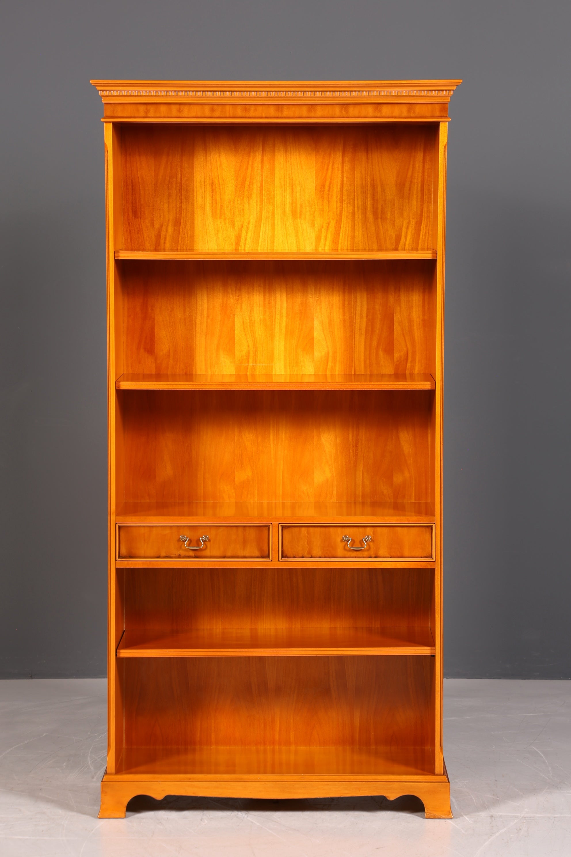 Wunderschönes Englisches Bücherregal Eibe Antik Regal Bookshelf Buchablage 60s