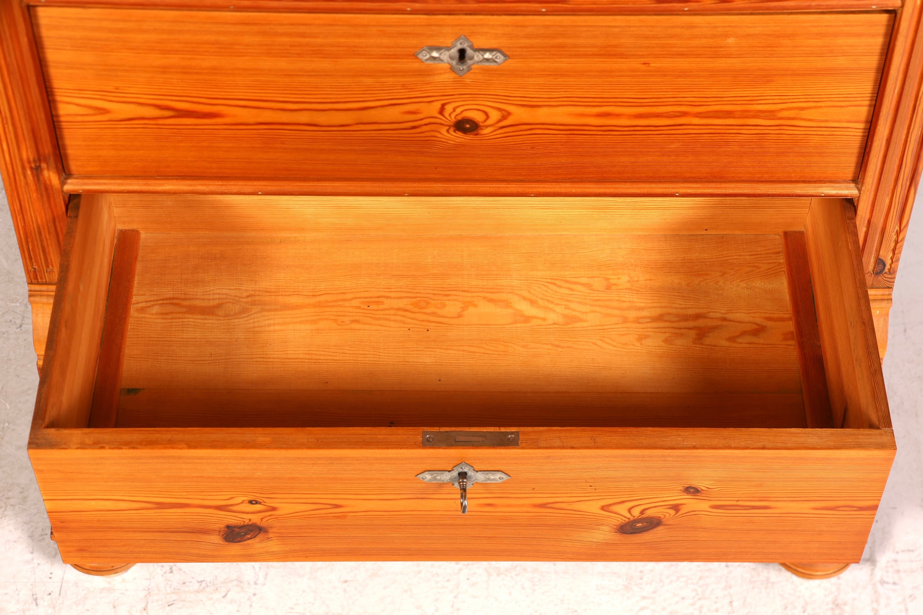 Wunderschöne Gründerzeit Kommode Antik Weichholz Jugendstil Vertiko Chiffoniere Schubladenkommode