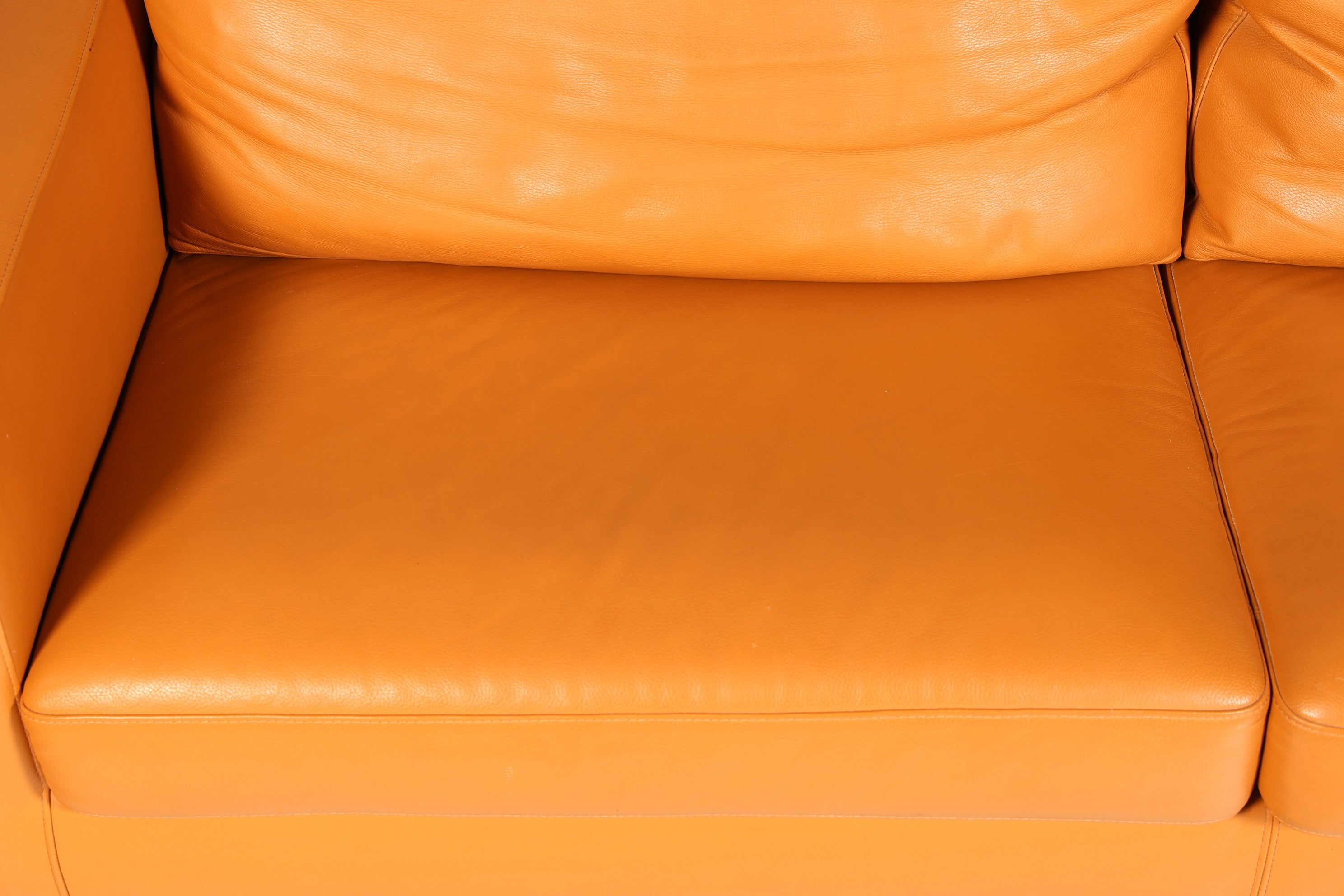 Wunderschönes Ledersofa der Marke Giulio Marelli Cognac Echtleder Couch 2- bis 3-Sitzer Designer Sofa Wohnzimmer