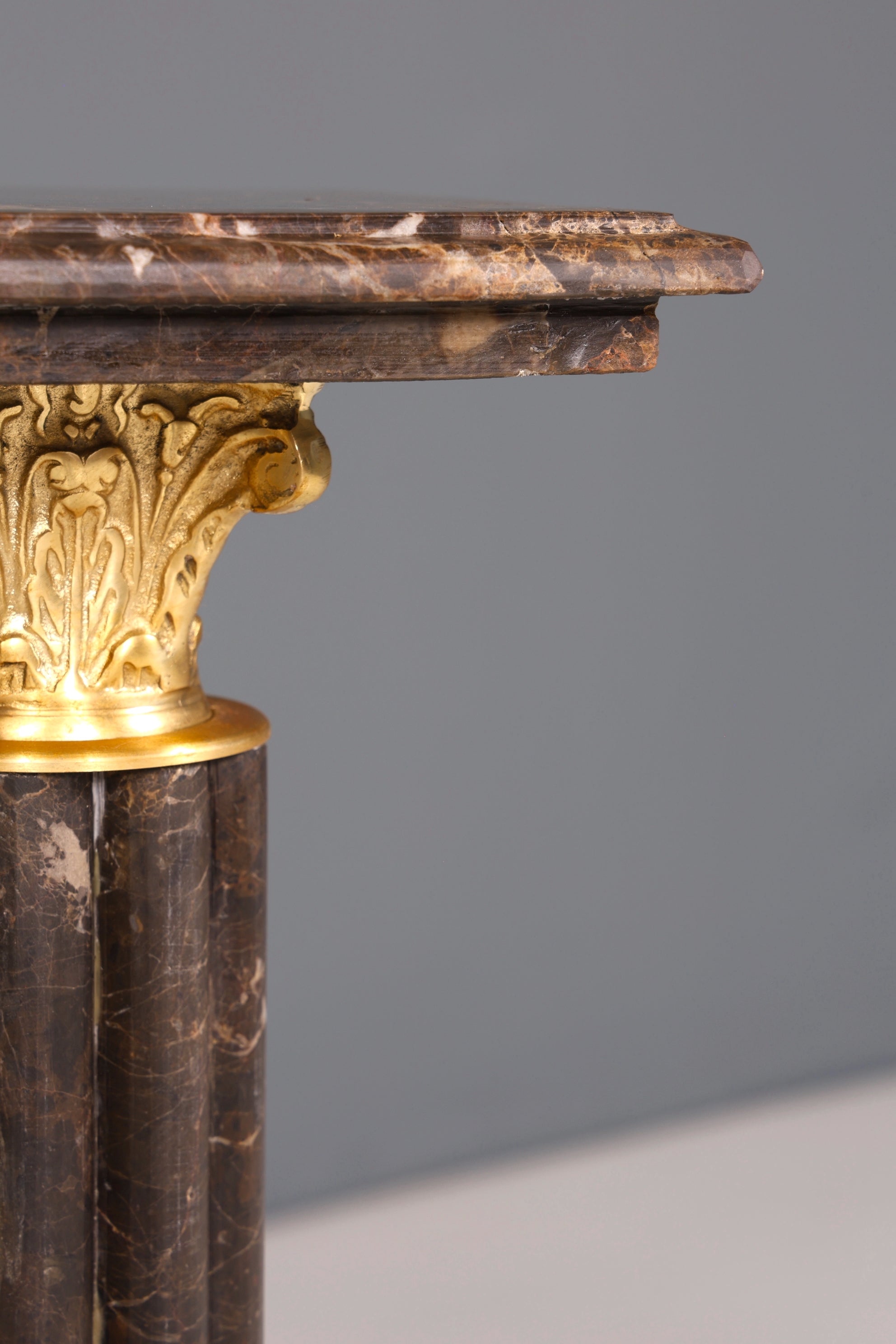 Edle Barock Stil Säule Louis XV Marmor Blumensäule Naturstein Sockel Ablage