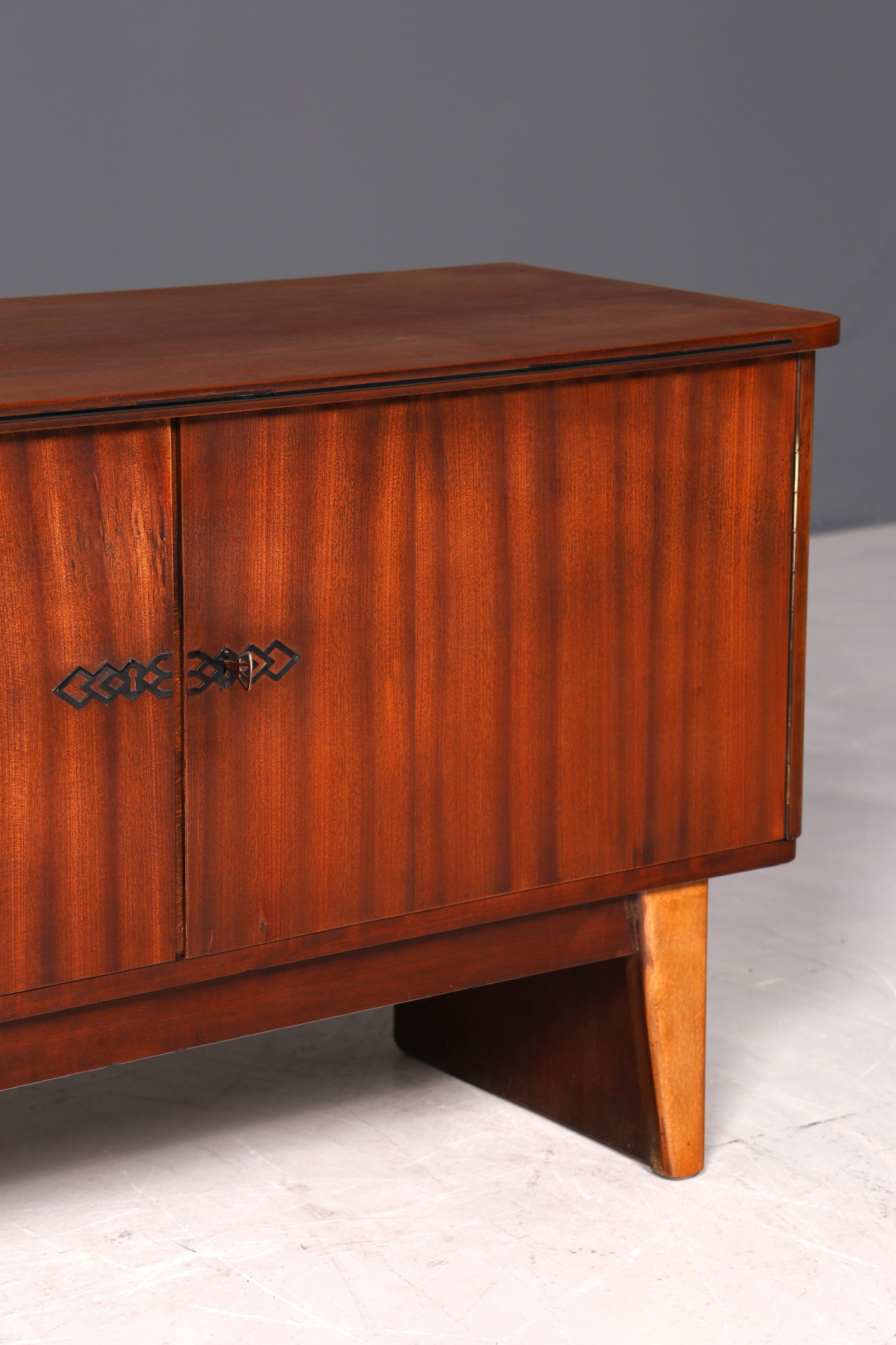 F950 Finish cm Wunderschöne Mid Century Kommode Vintage Schrank Retro Flur Kommode 60s Regal Sideboard