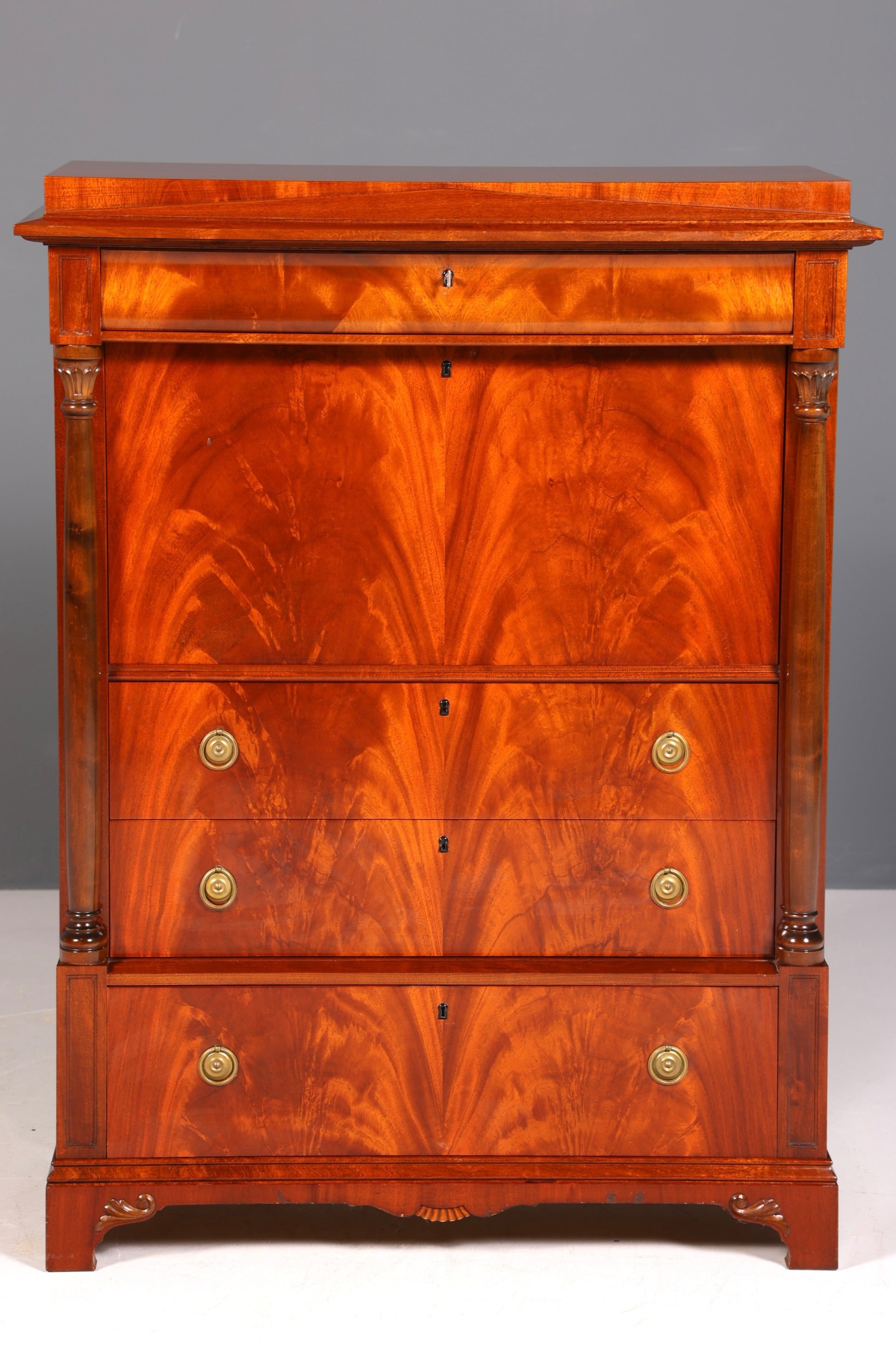 Traumhafter Original Biedermeier Sekretär um 1860 Englisch Kommode Antik Bürokommode