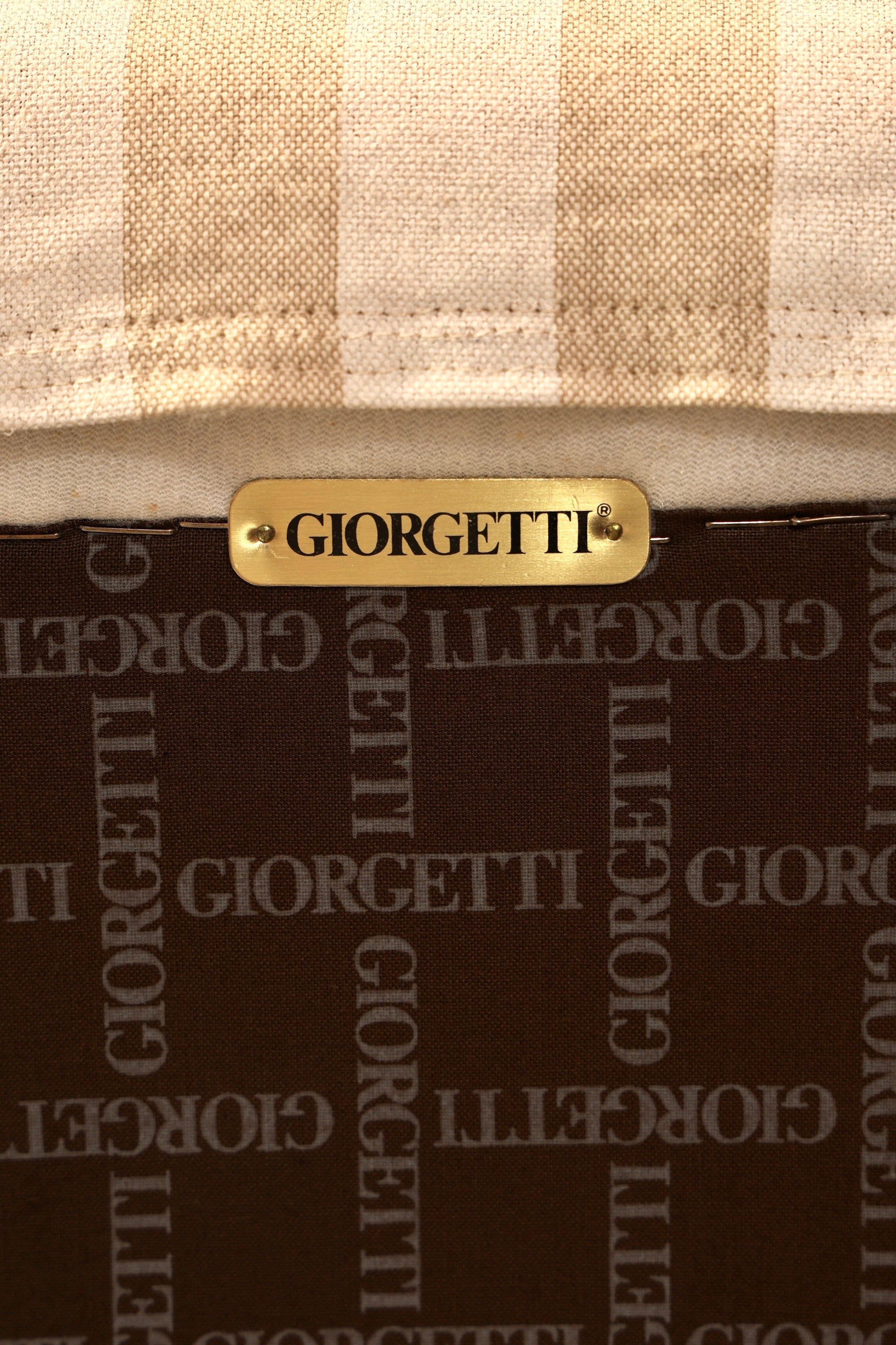 Edler Original Giorgetti Progetti Ohrensessel Umberto Asnago Design Sessel Italien Stoff Vintage