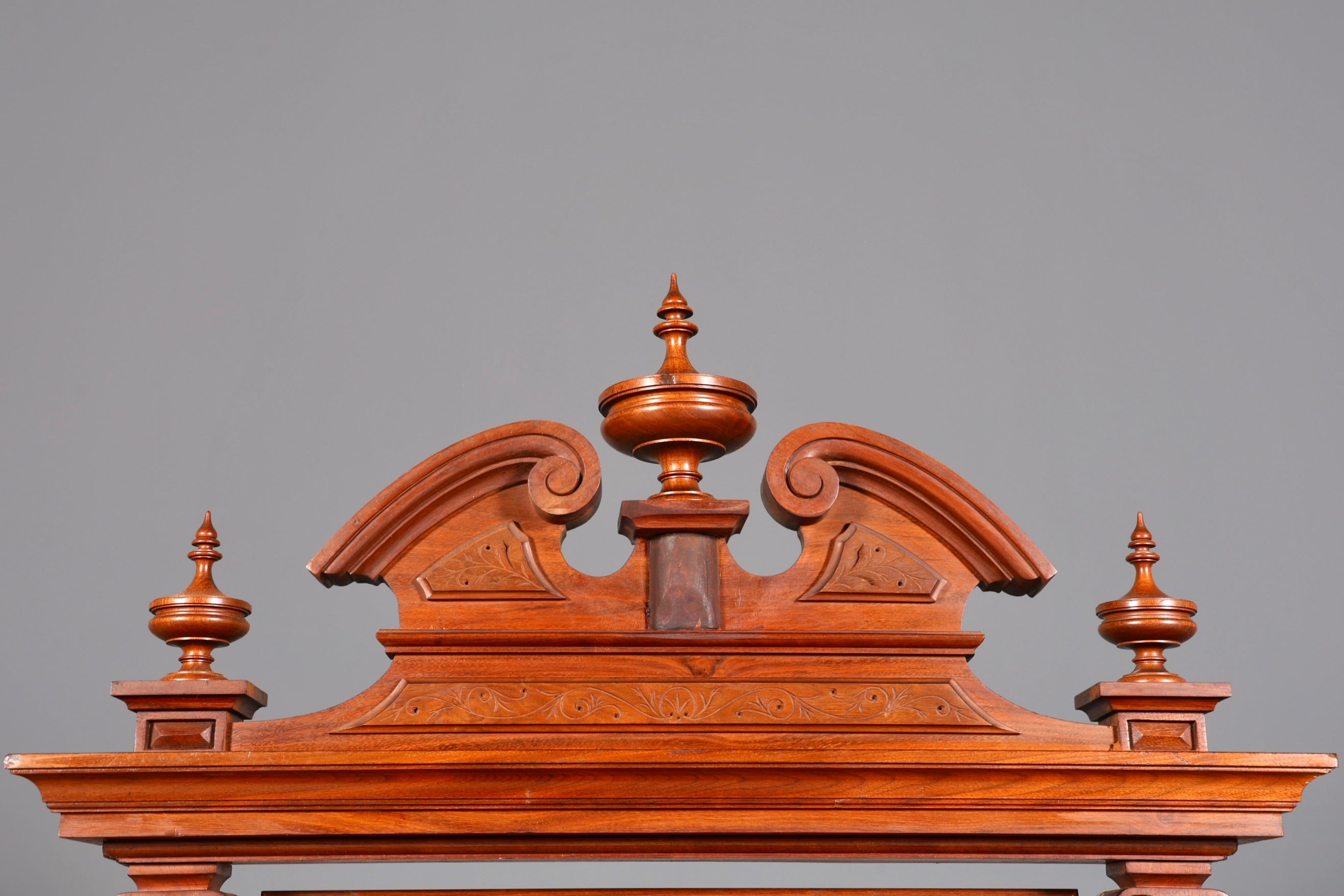 Edle Louis Philippe Kommode mit Spiegelaufsatz Gründerzeit Frisierkommode Holz Schrank Antik Flurschrank um 1880