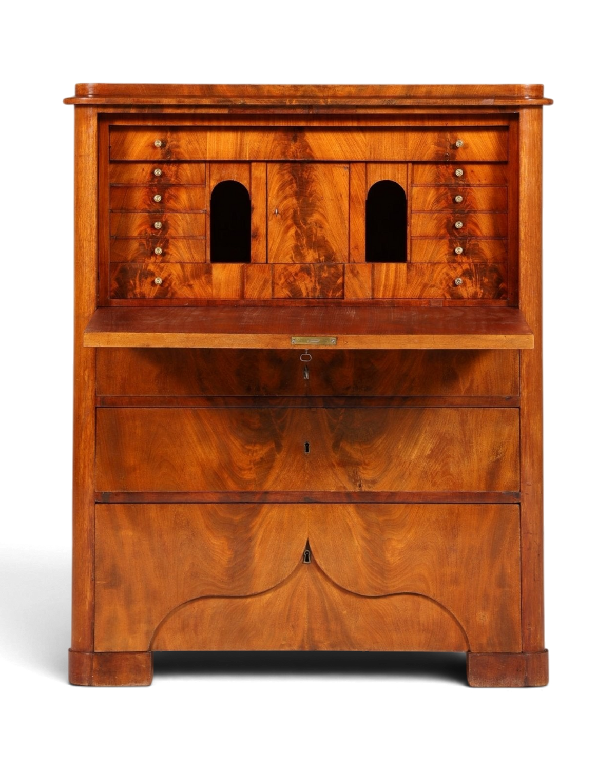 Stilvoller Louis Philippe Sekretär Vertiko Gründerzeit Kommode um 1880 Office